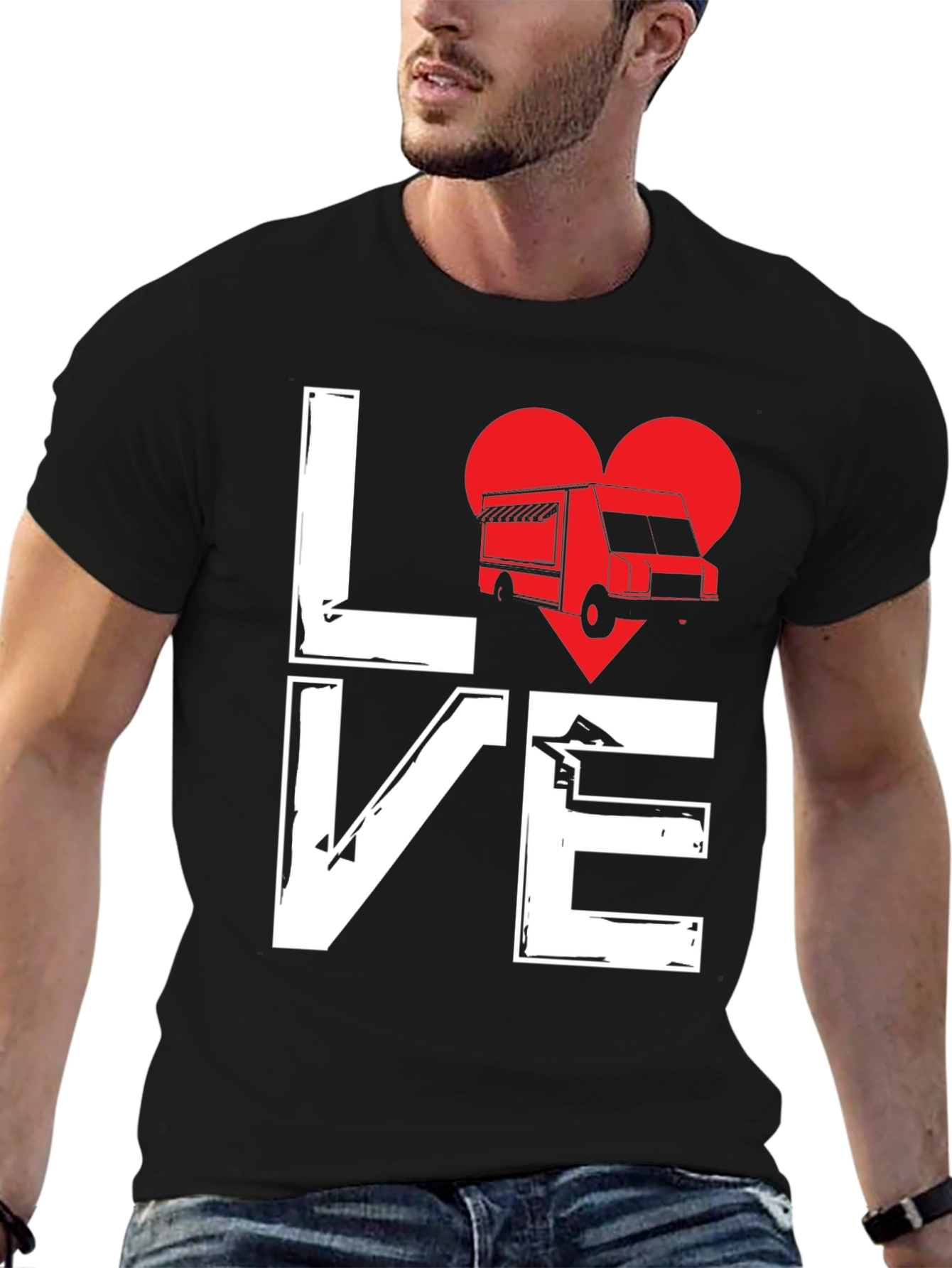 Love Food Truck T-Shirt - Unique Graphic Tee