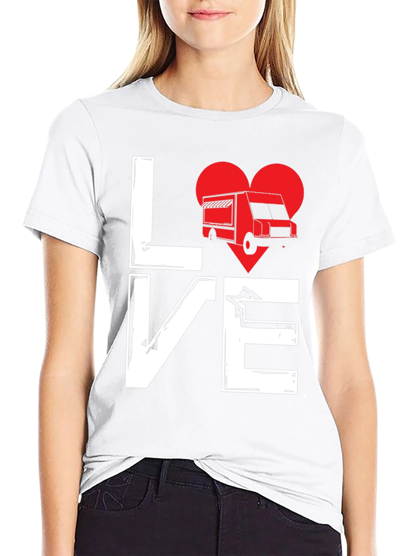 Love Food Truck T-Shirt - Unique Graphic Tee