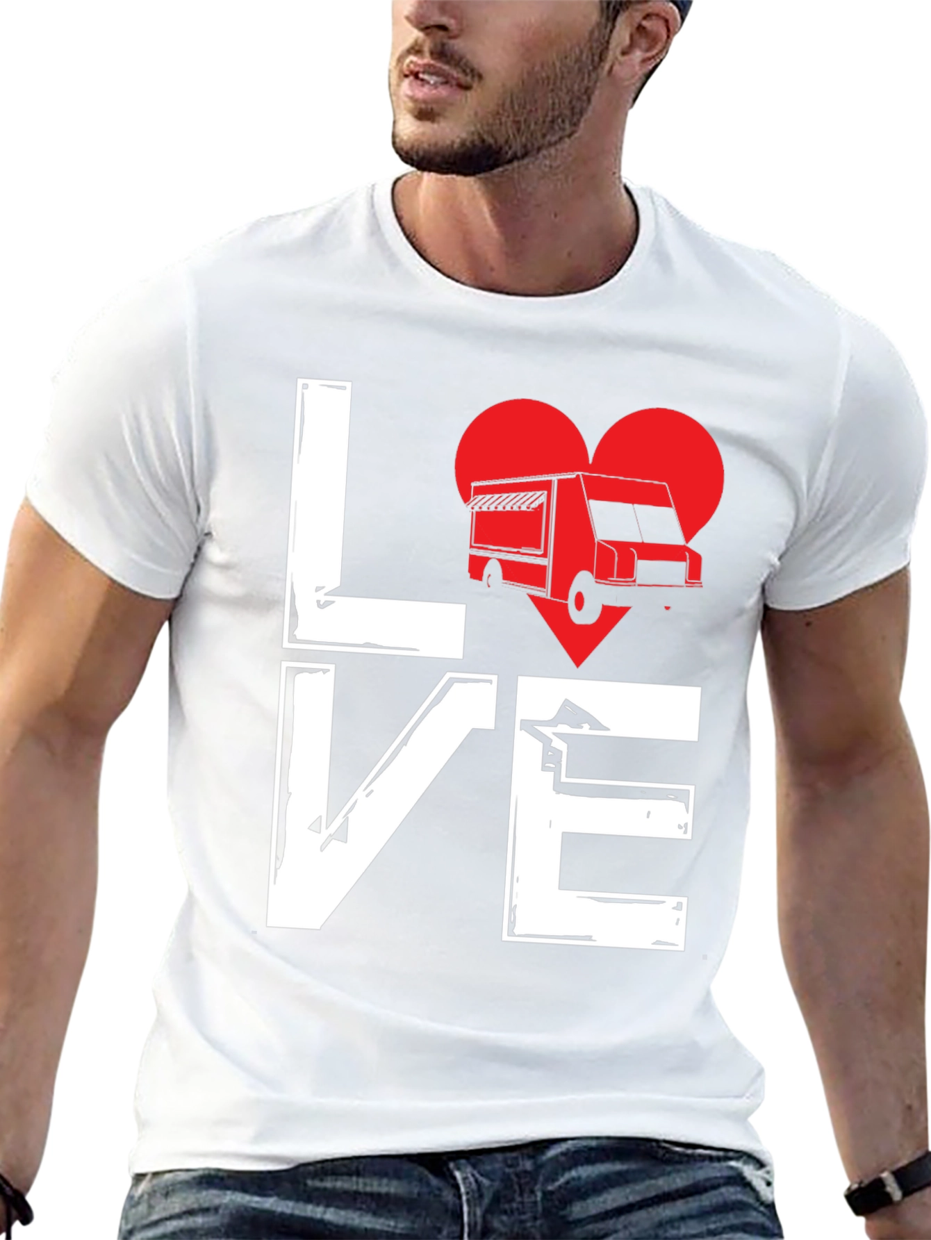 Love Food Truck T-Shirt - Unique Graphic Tee