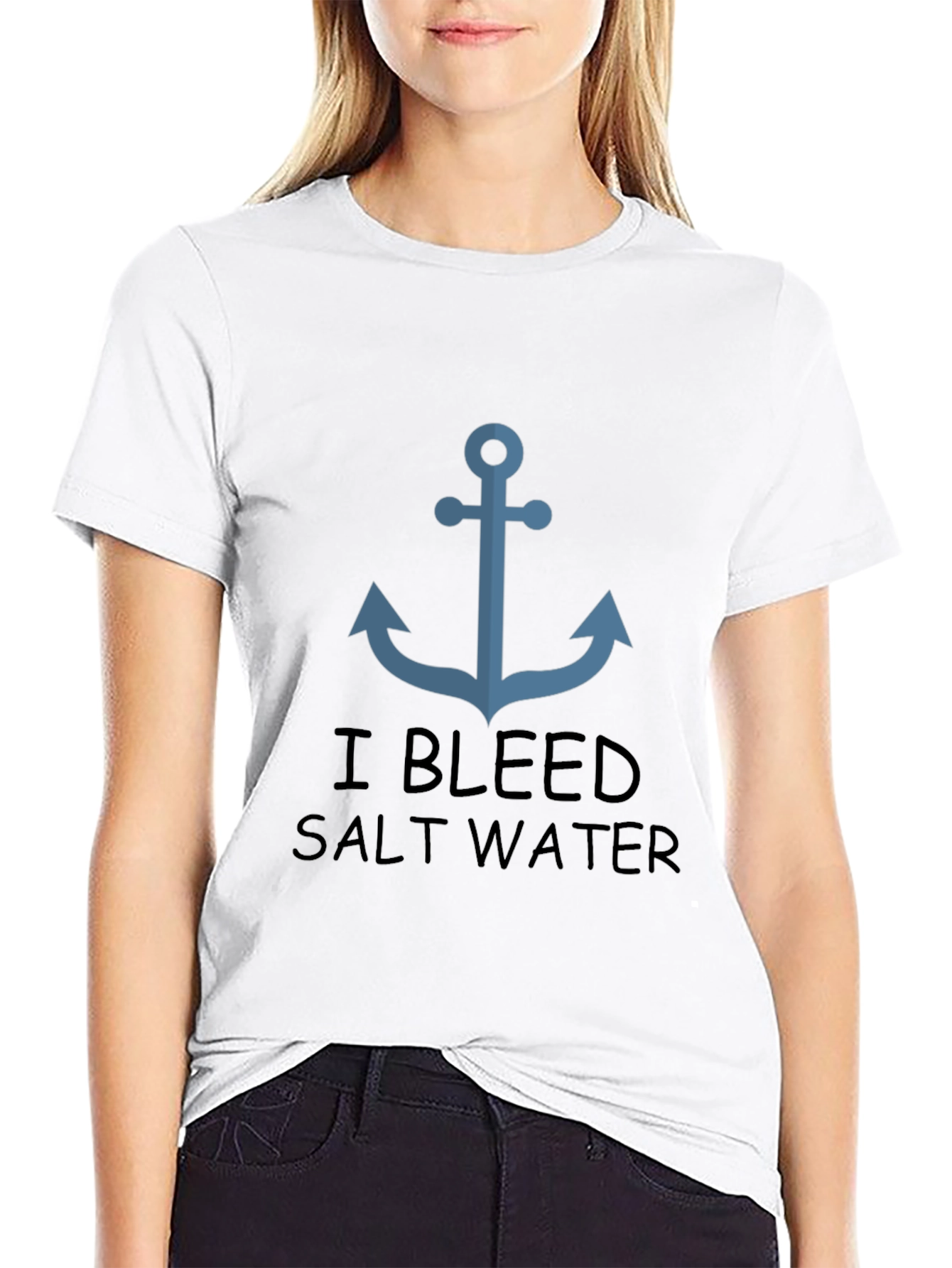 Anchor T-Shirt - I Bleed Salt Water
