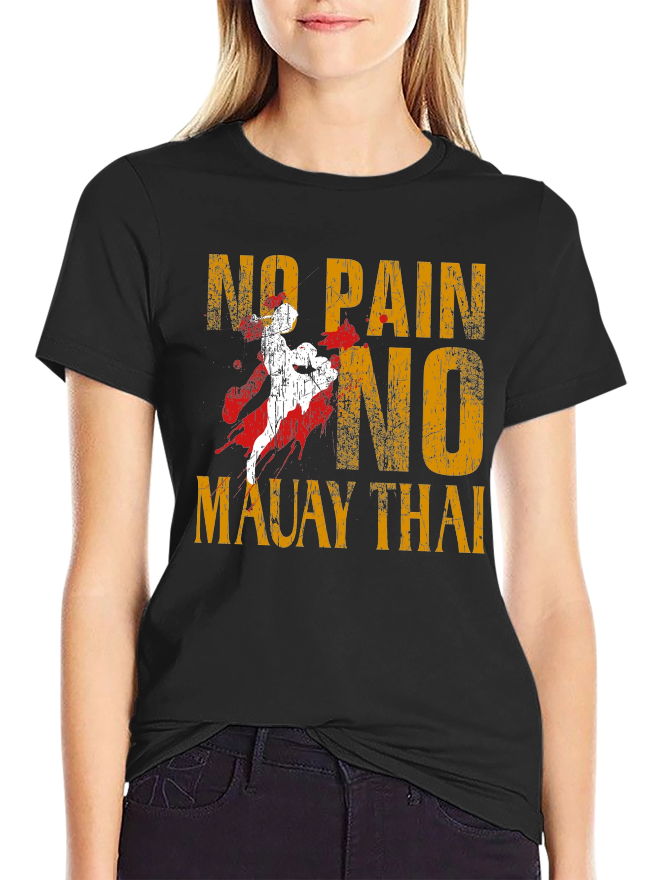 No Pain No Muay Thai Graphic T-Shirt