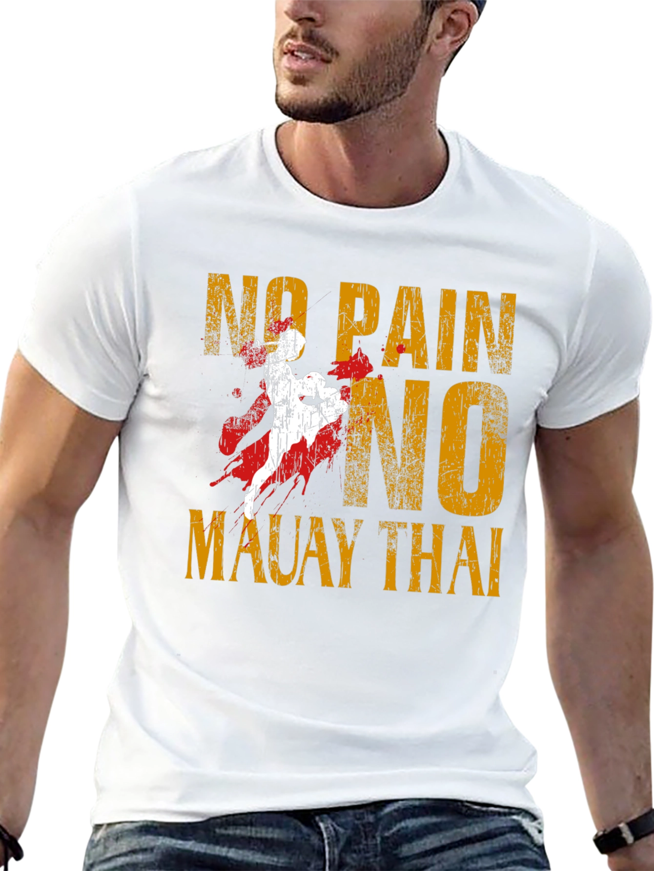 No Pain No Muay Thai Graphic T-Shirt