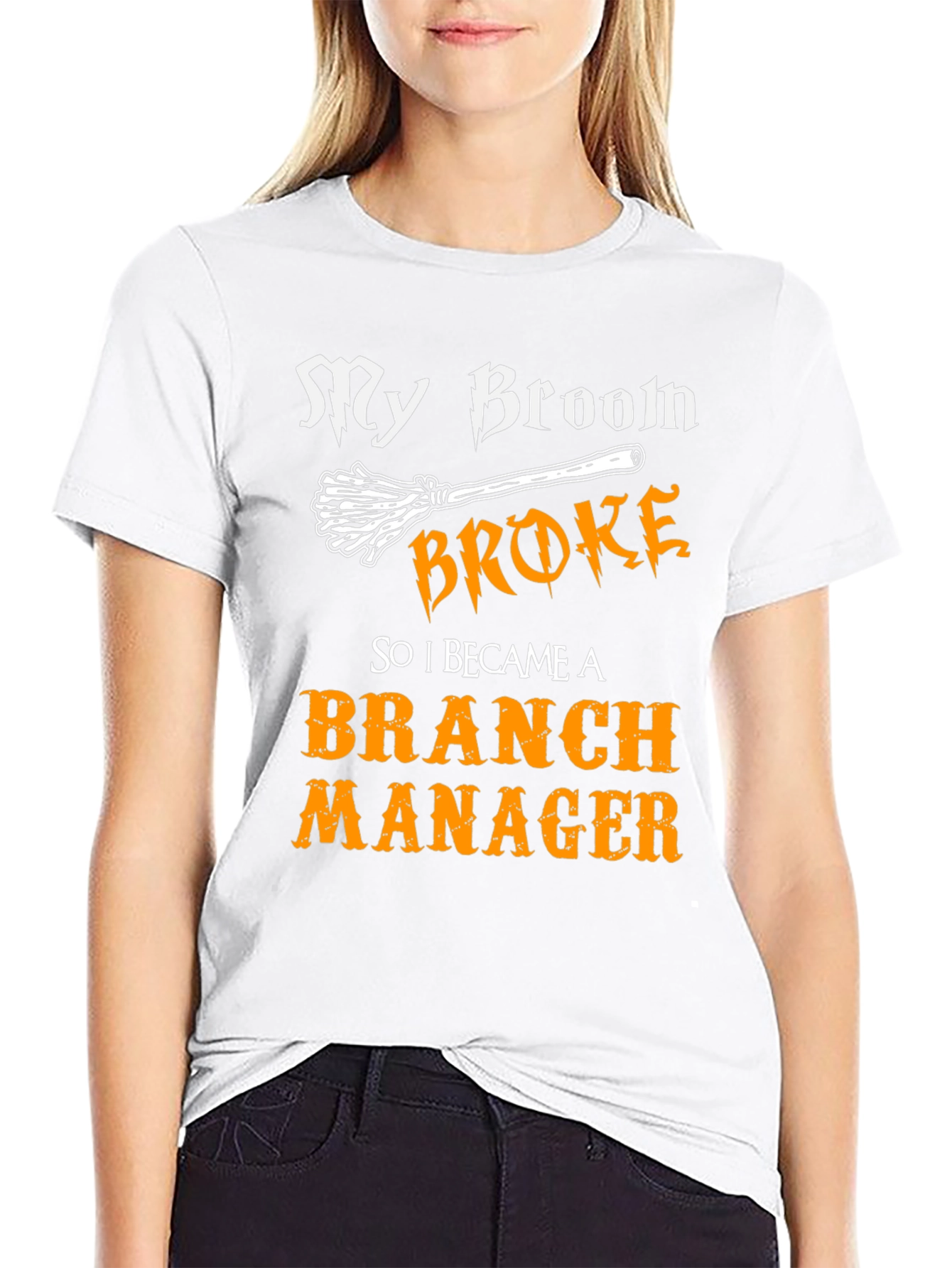 My Broom Broke Branch Manager Graphic T-Shirt