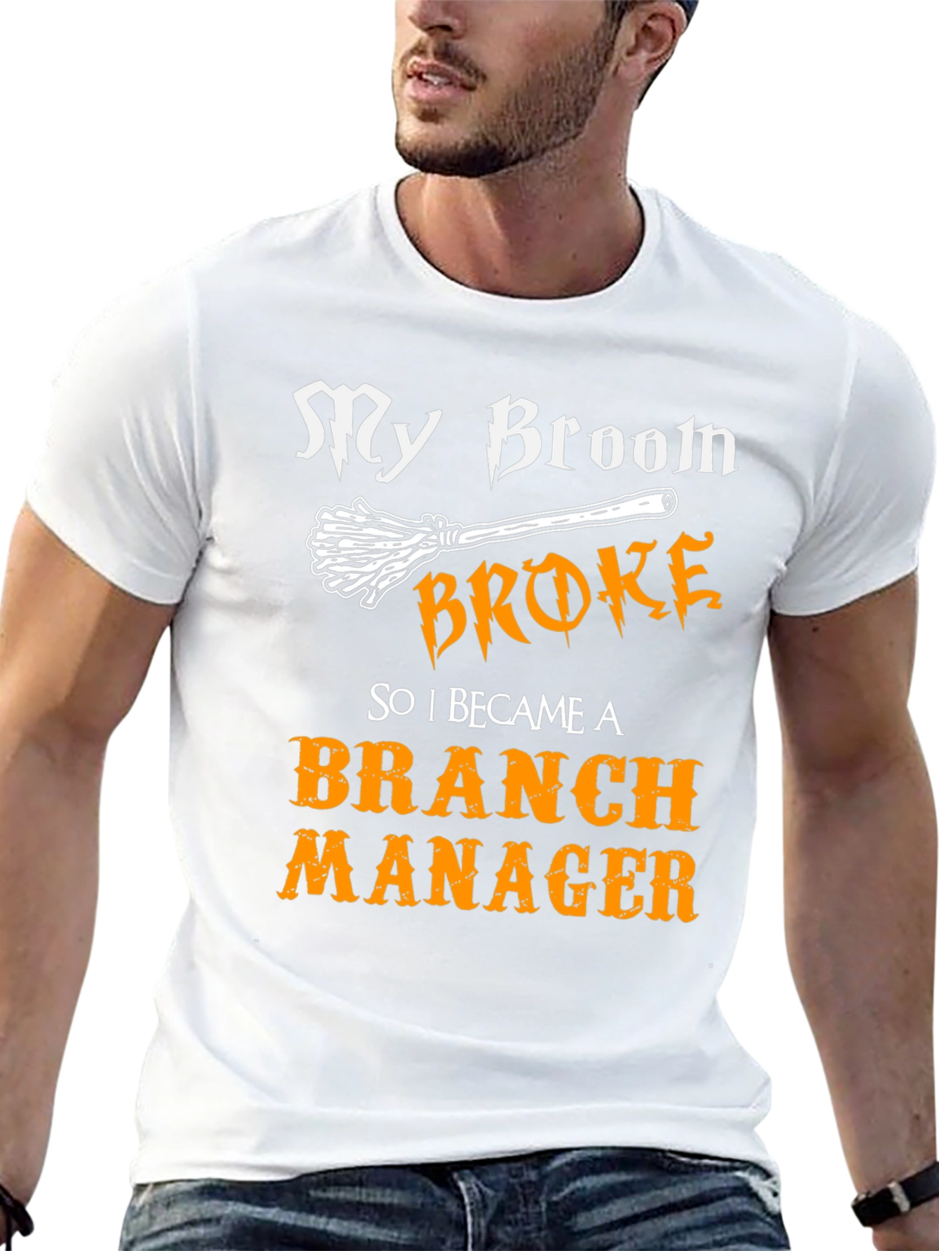 My Broom Broke Branch Manager Graphic T-Shirt