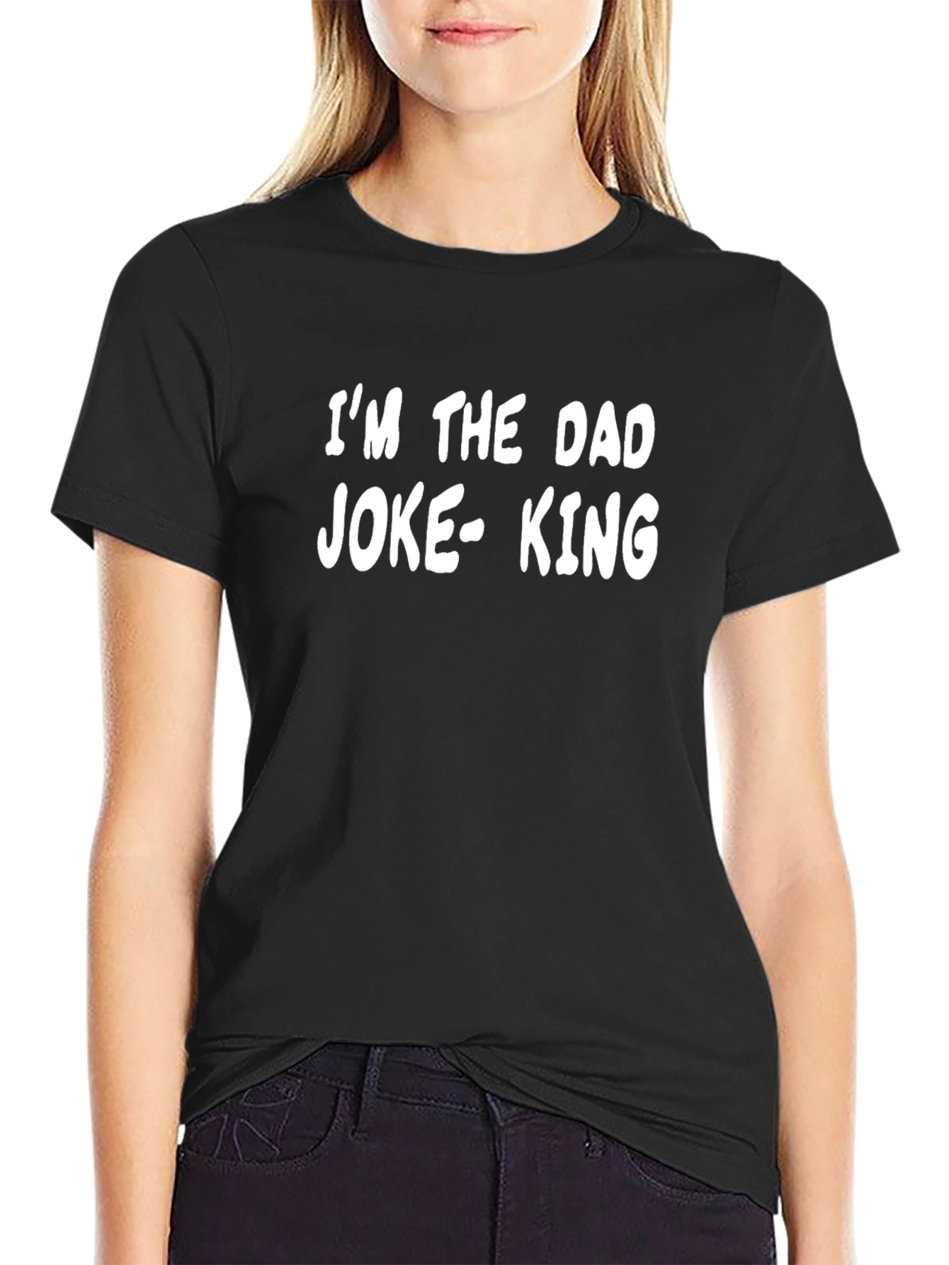 Dad Joke King Graphic Tee - Black