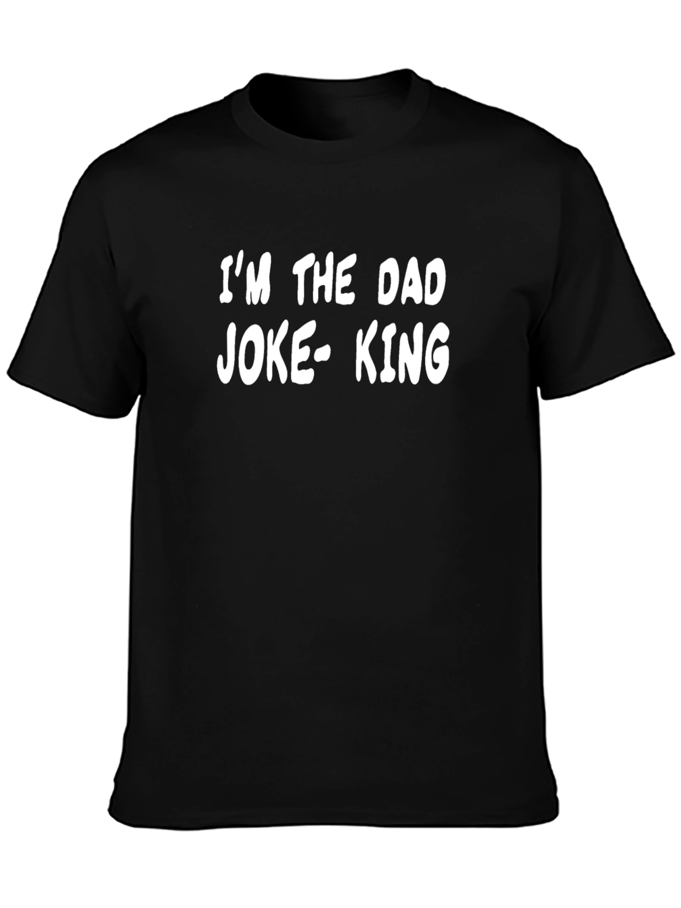 Dad Joke King Graphic Tee - Black