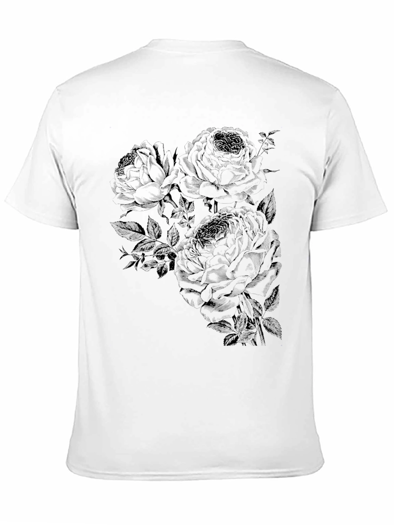 Black Rose Graphic T-Shirt - Casual Style