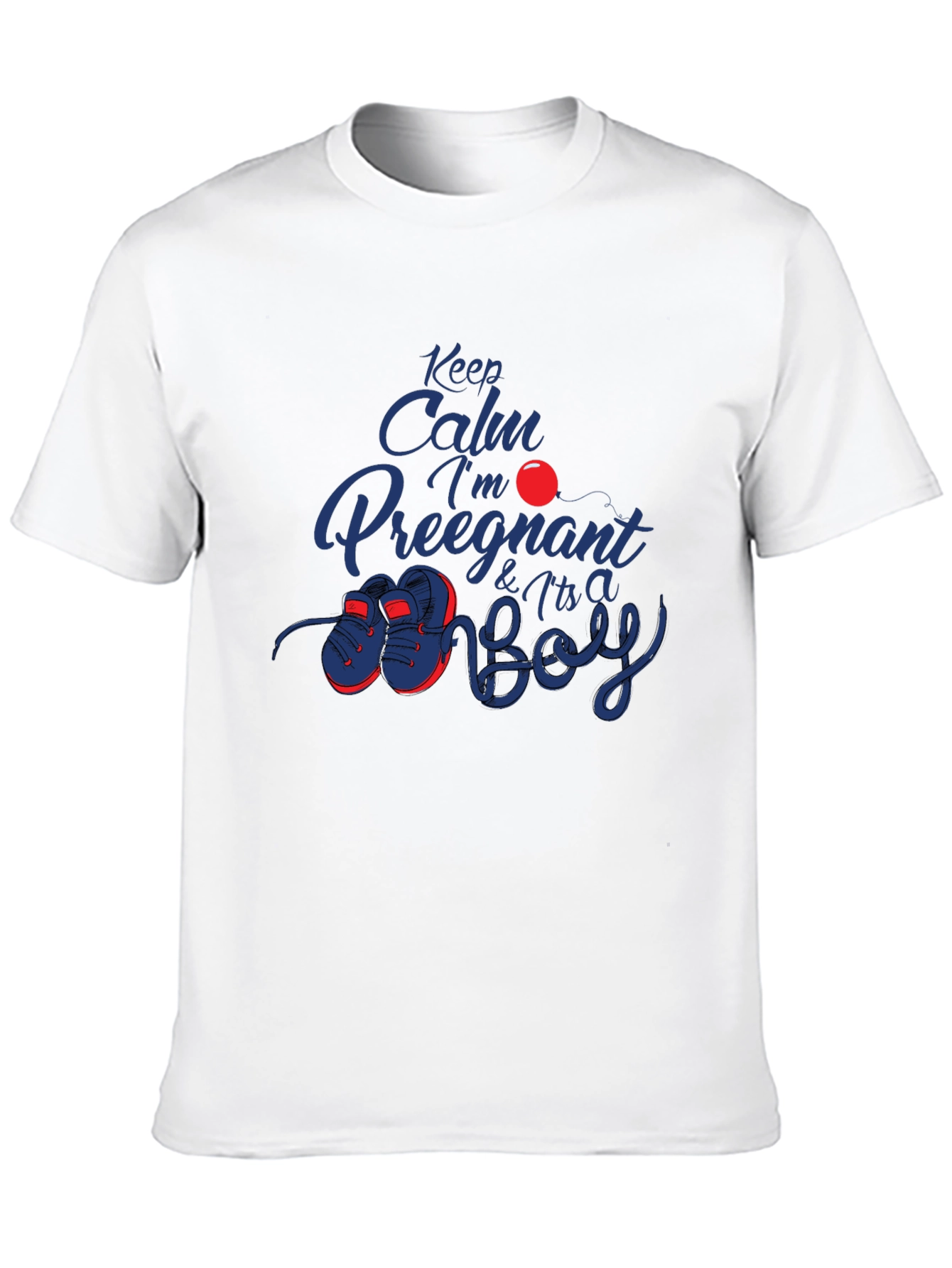 Keep Calm Its A Boy Pregnancy T-Shirt