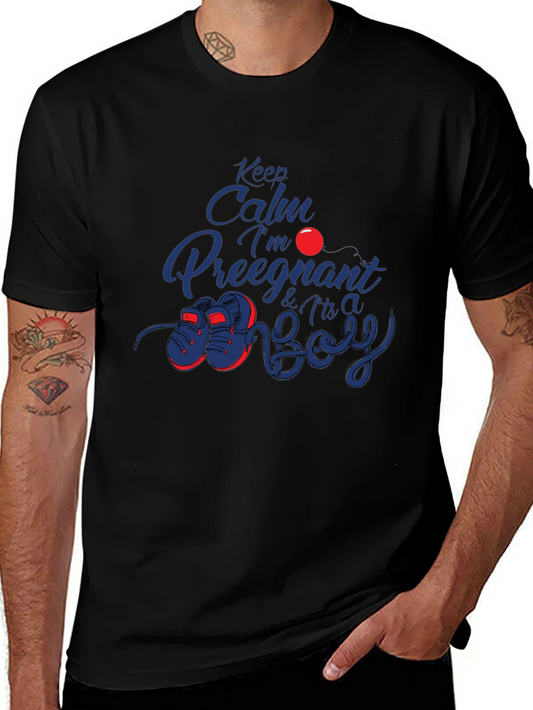 Keep Calm Its A Boy Pregnancy T-Shirt