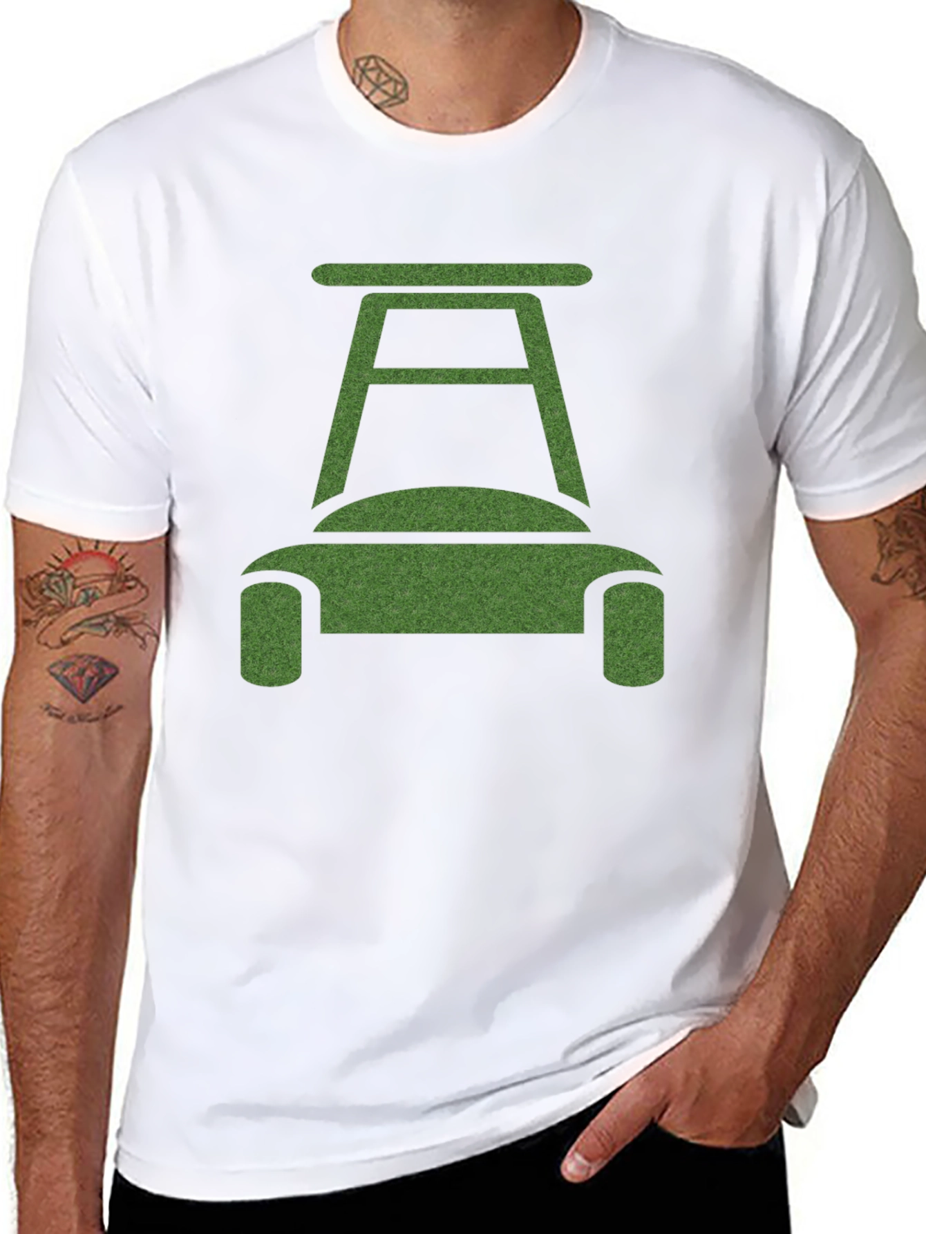 Lawn Mower Graphic Tee - Unique Design
