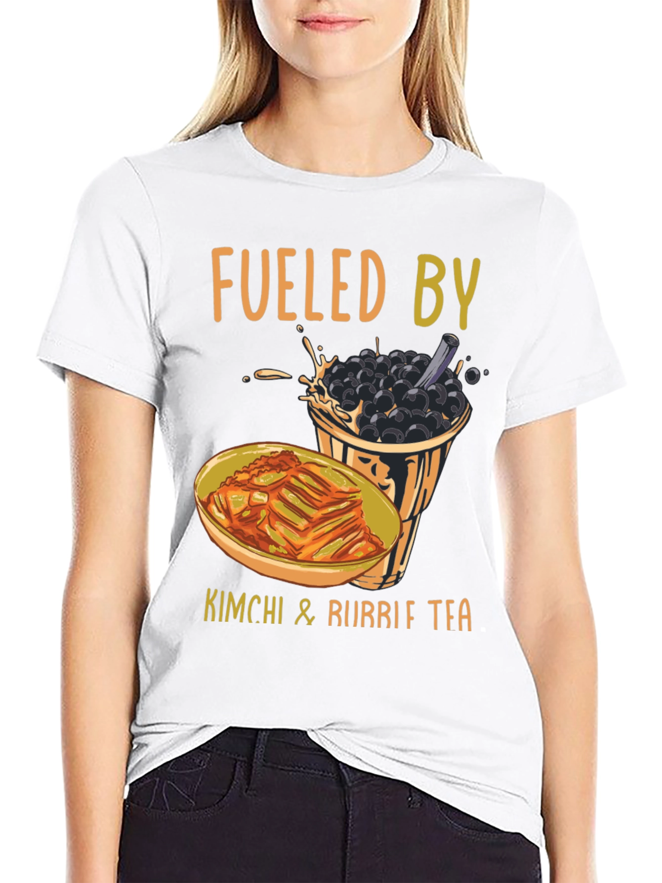 Fueled By Kimchi & Bubble Tea T-Shirt