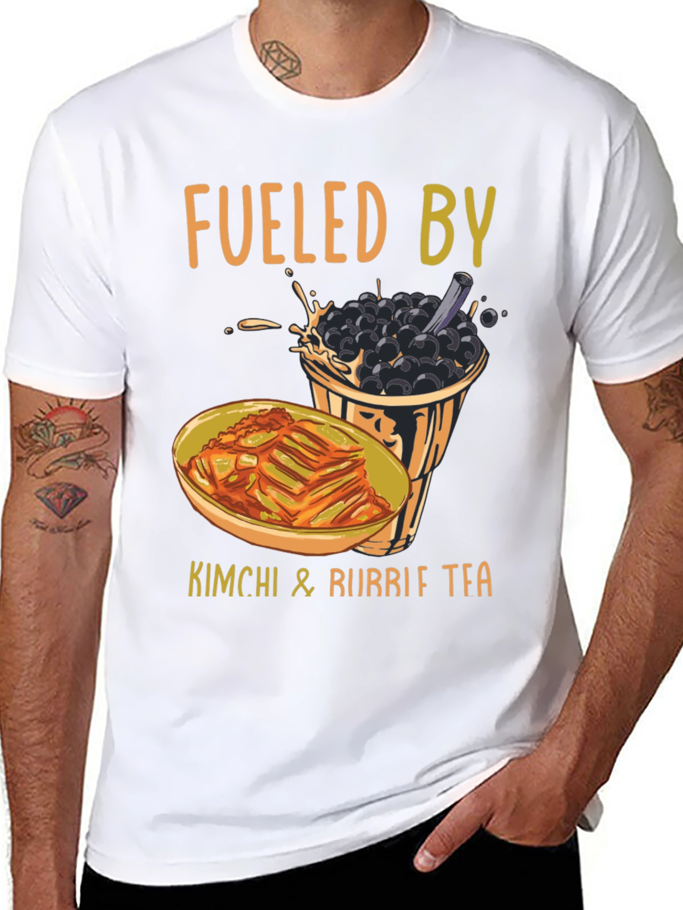 Fueled By Kimchi & Bubble Tea T-Shirt