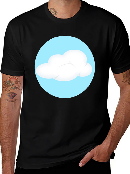 Cloud Graphic Black T-Shirt