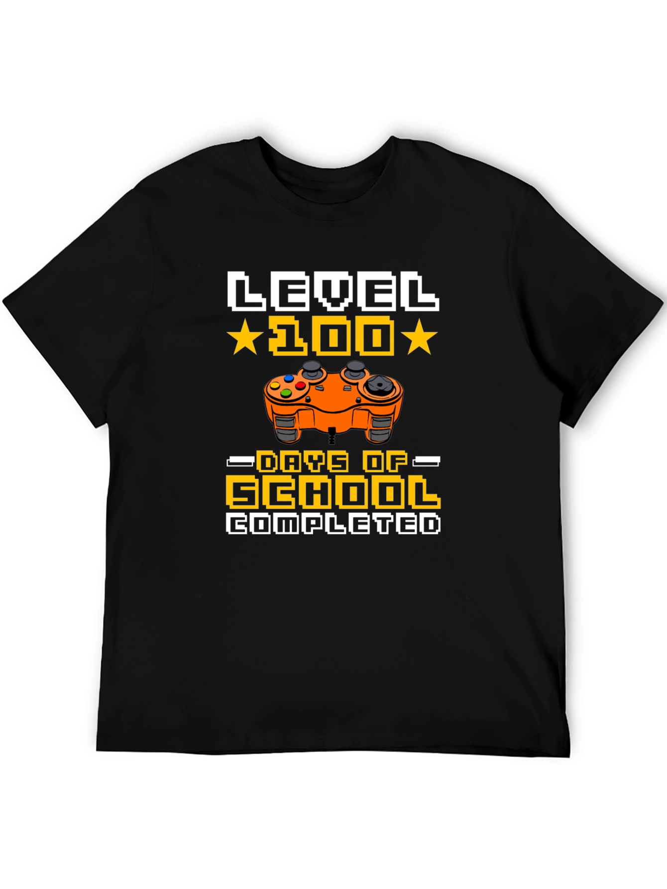 Level 100 Days of School Completed Gamer T-Shirt