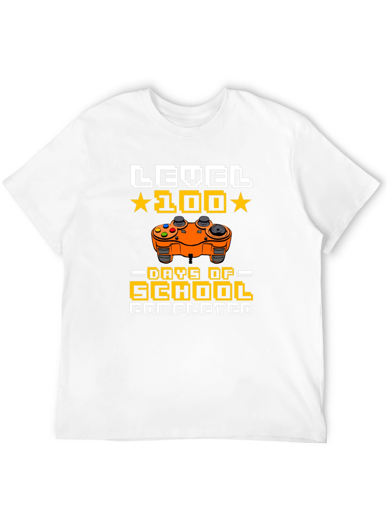 Level 100 Days of School Completed Gamer T-Shirt