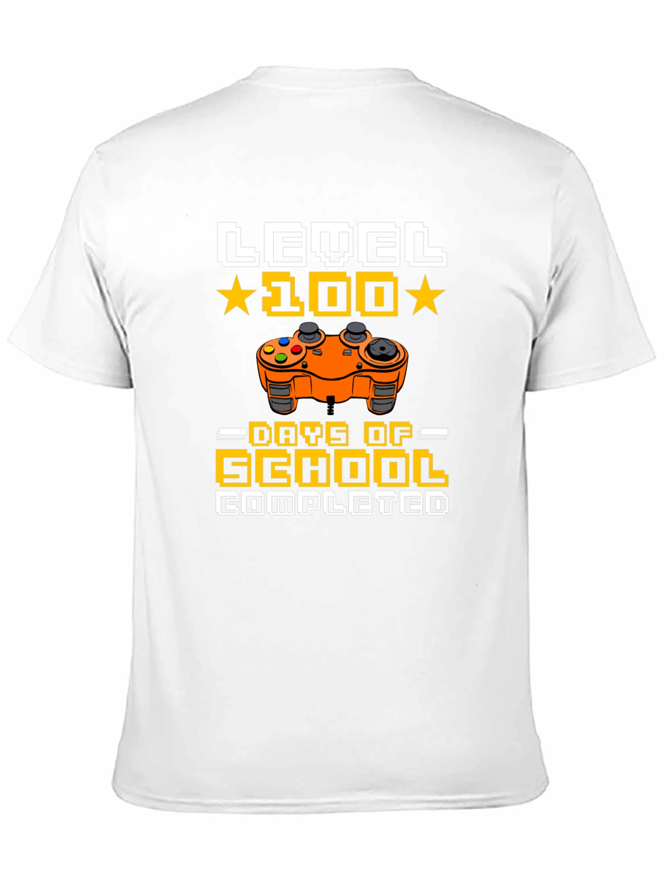 Level 100 Days of School Completed Gamer T-Shirt