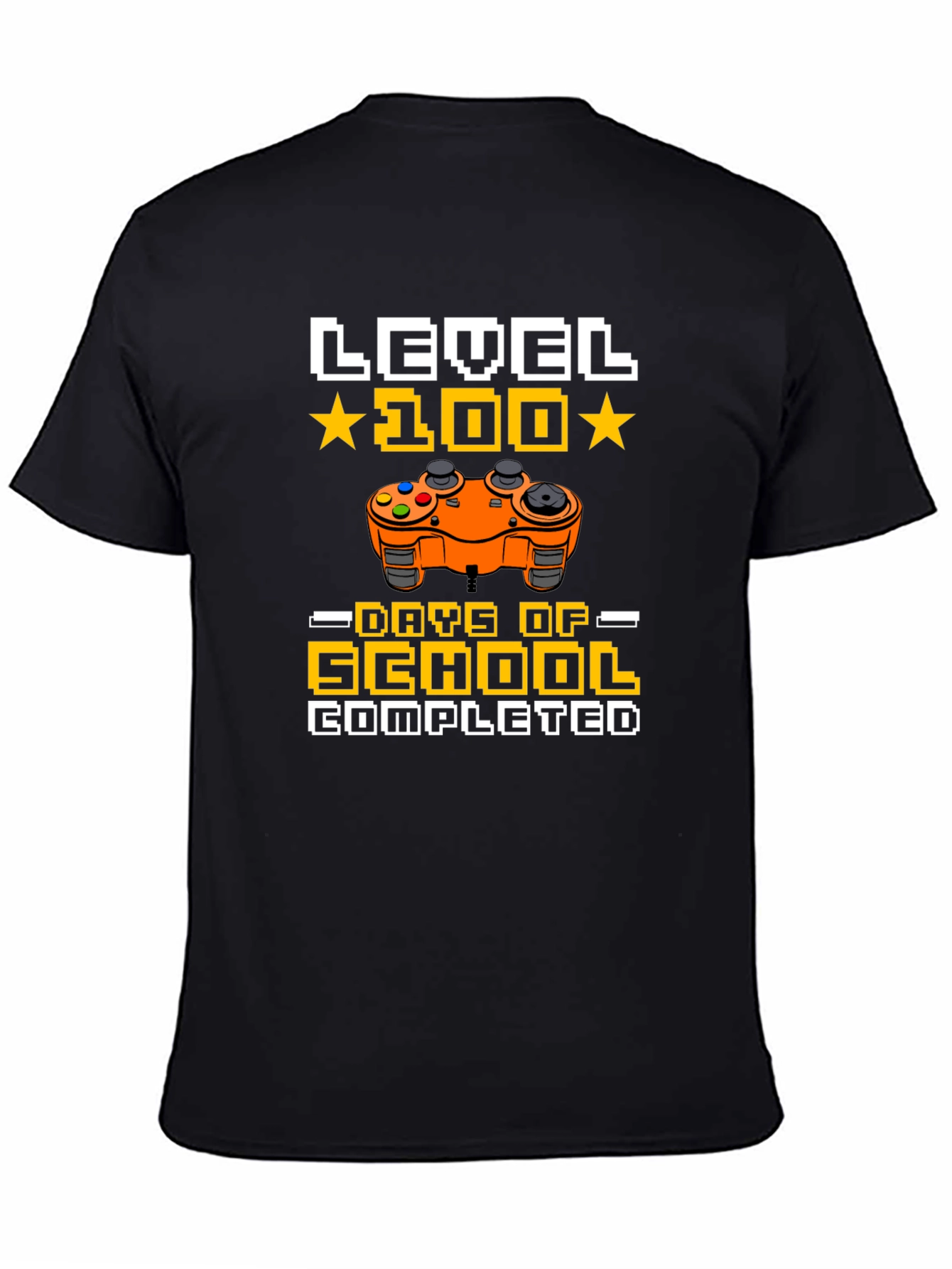 Level 100 Days of School Completed Gamer T-Shirt