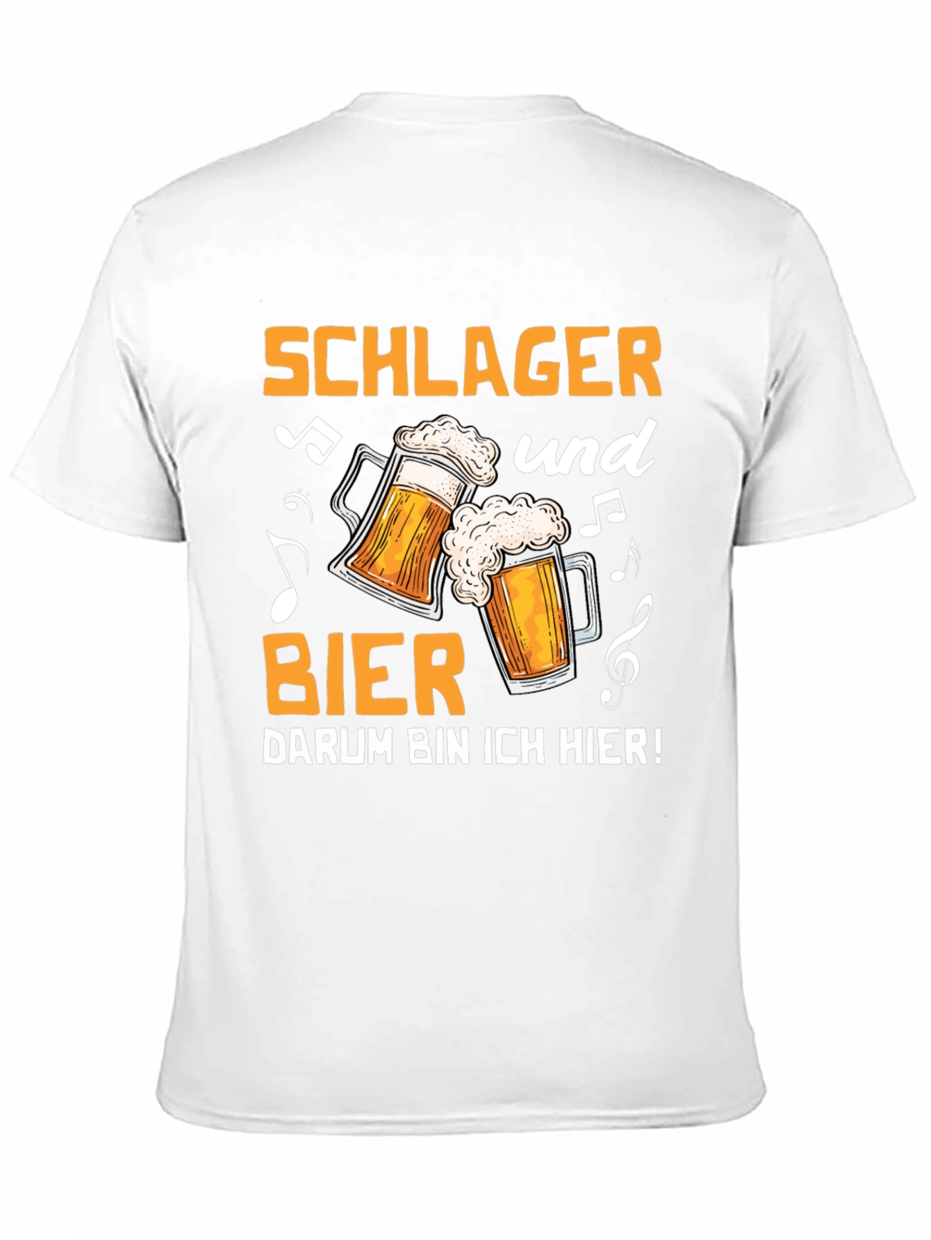Schlager und Bier T-Shirt - Black Graphic Tee