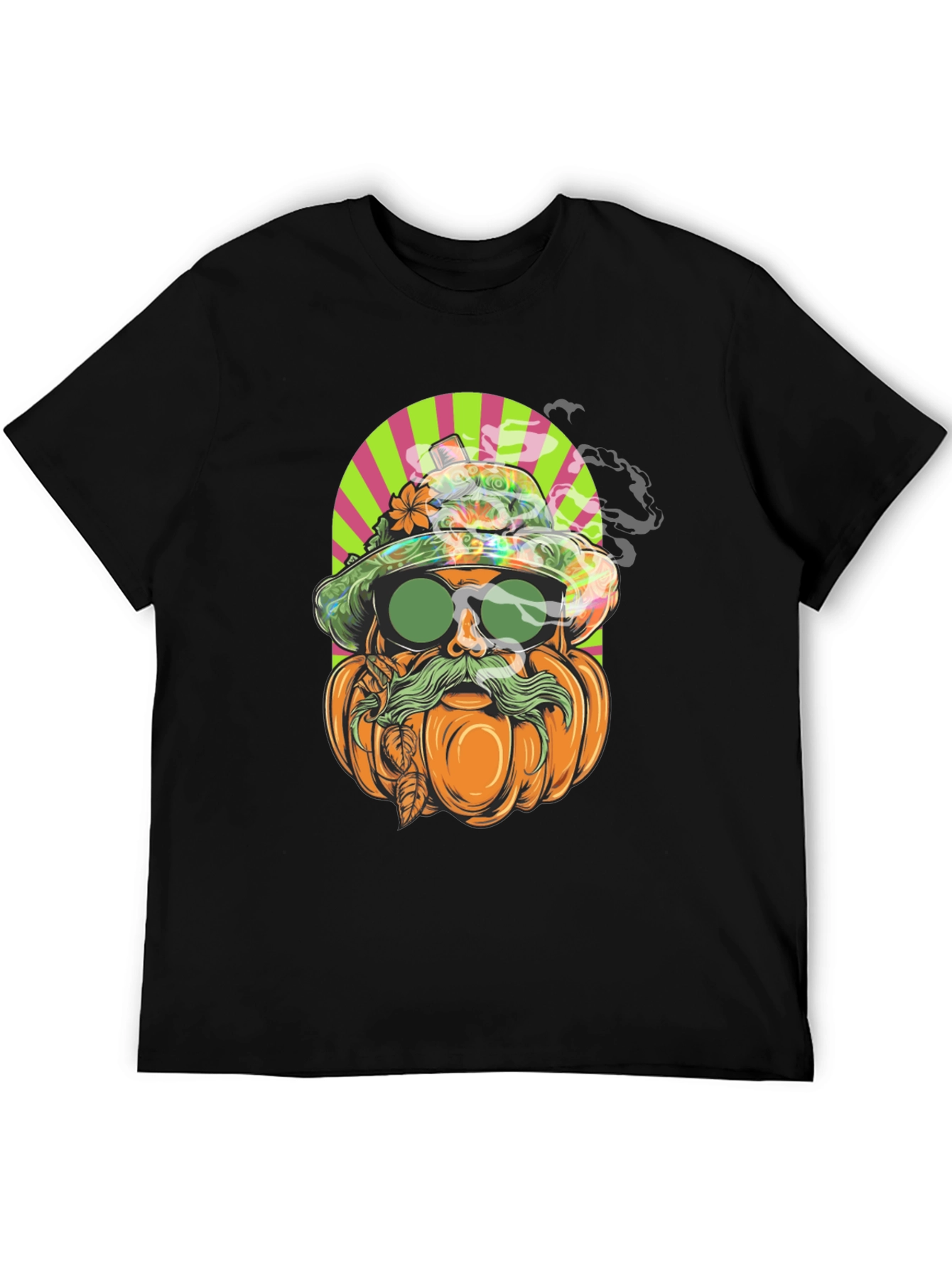 Pumpkin Man Graphic Tee - Halloween Style