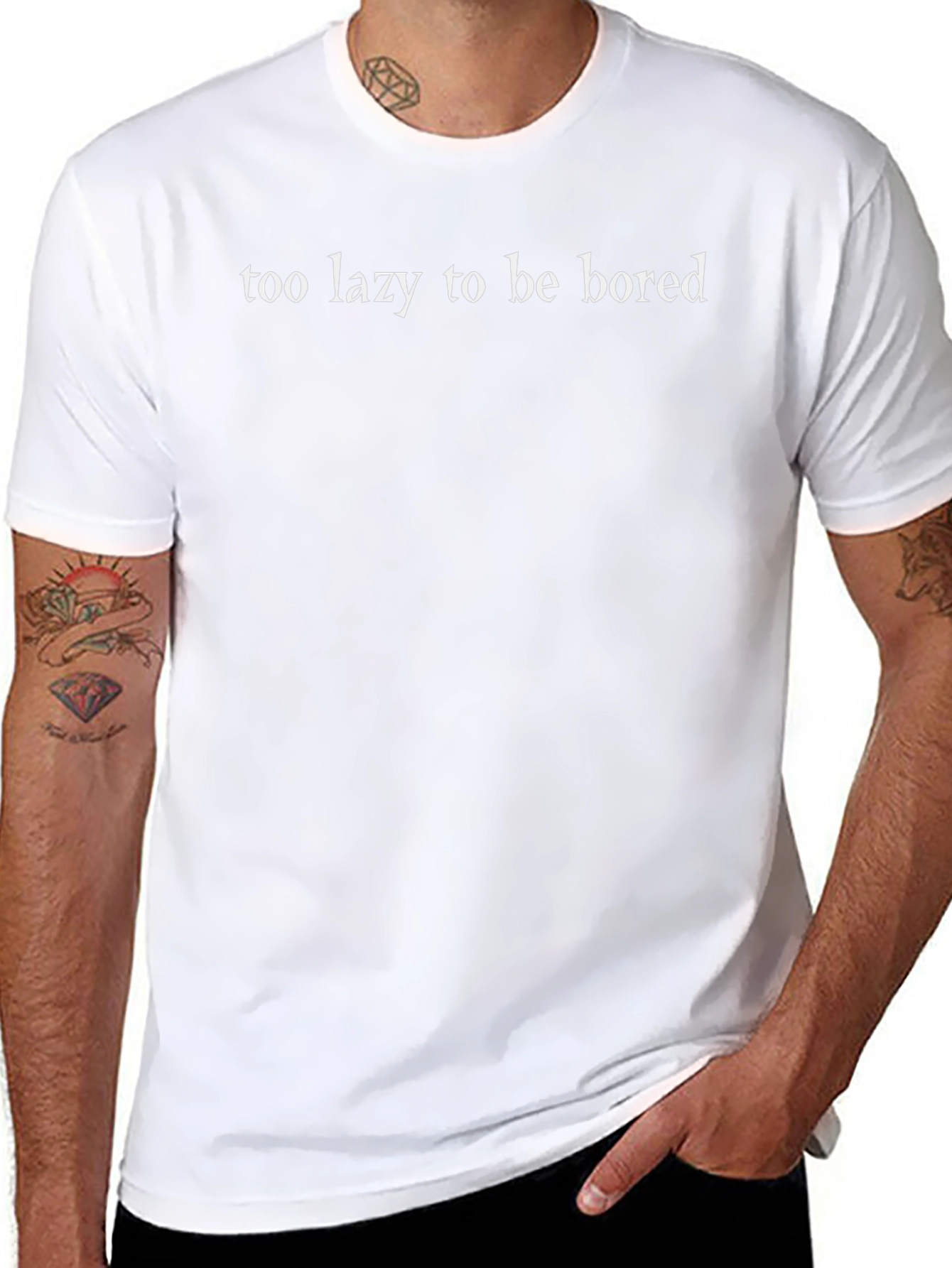 Too Lazy To Be Bored Graphic Tee