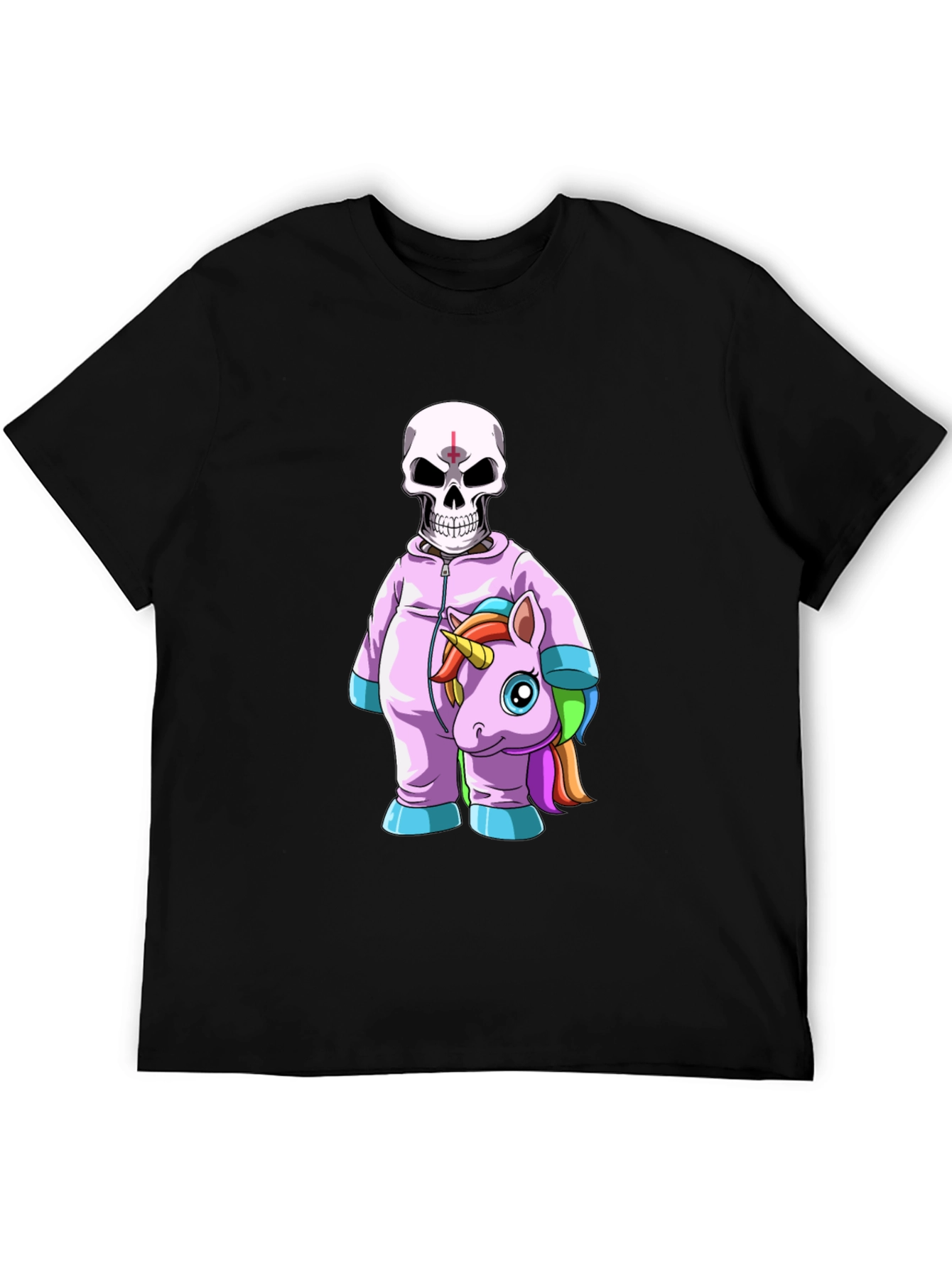 Skull & Unicorn Costume Graphic T-Shirt