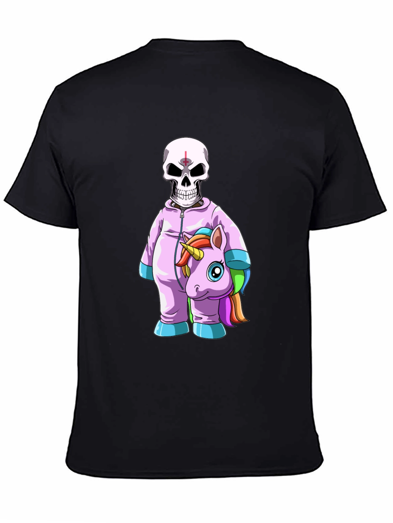 Skull & Unicorn Costume Graphic T-Shirt