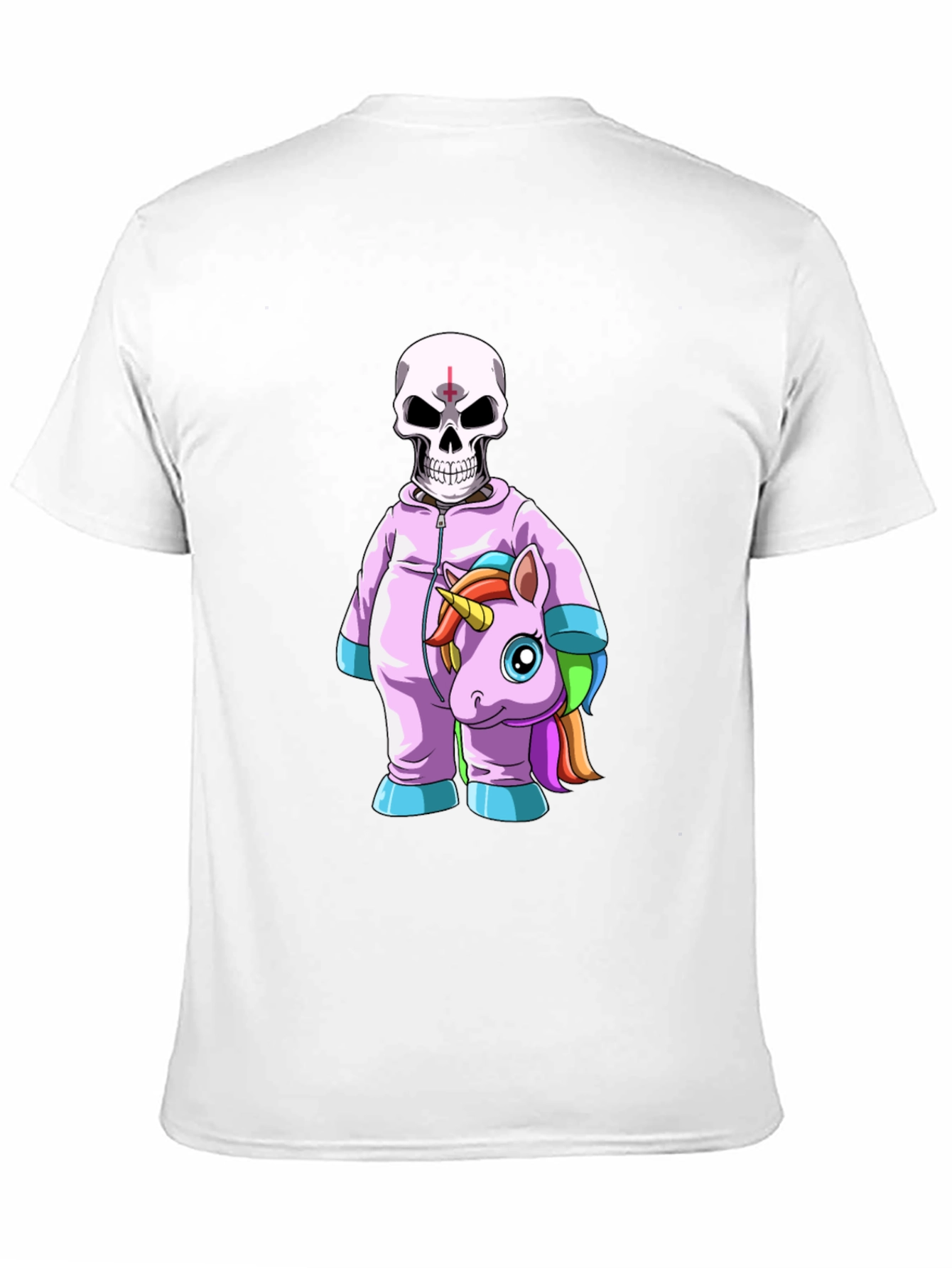 Skull & Unicorn Costume Graphic T-Shirt