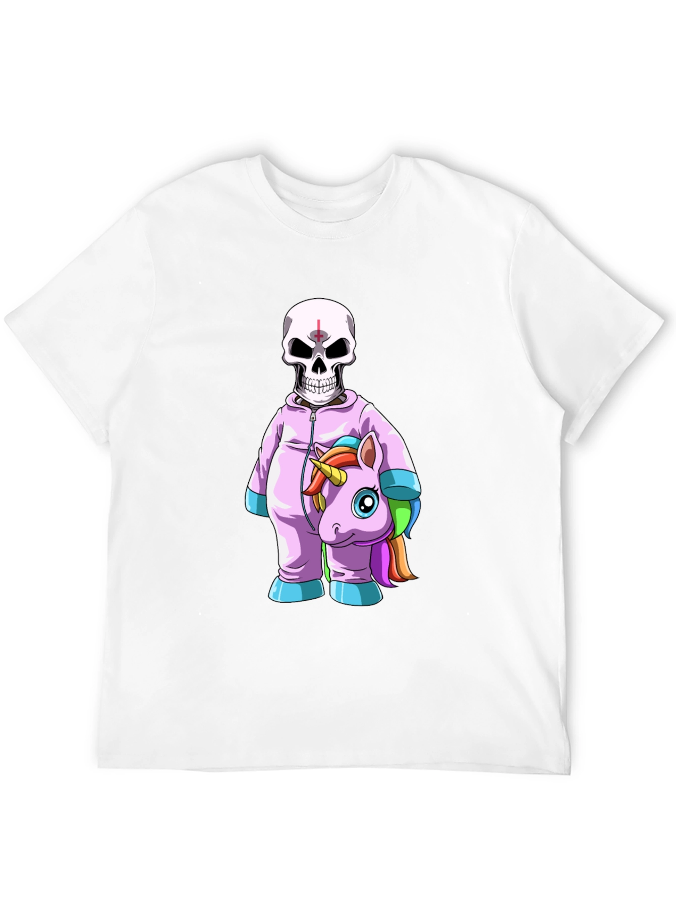 Skull & Unicorn Costume Graphic T-Shirt