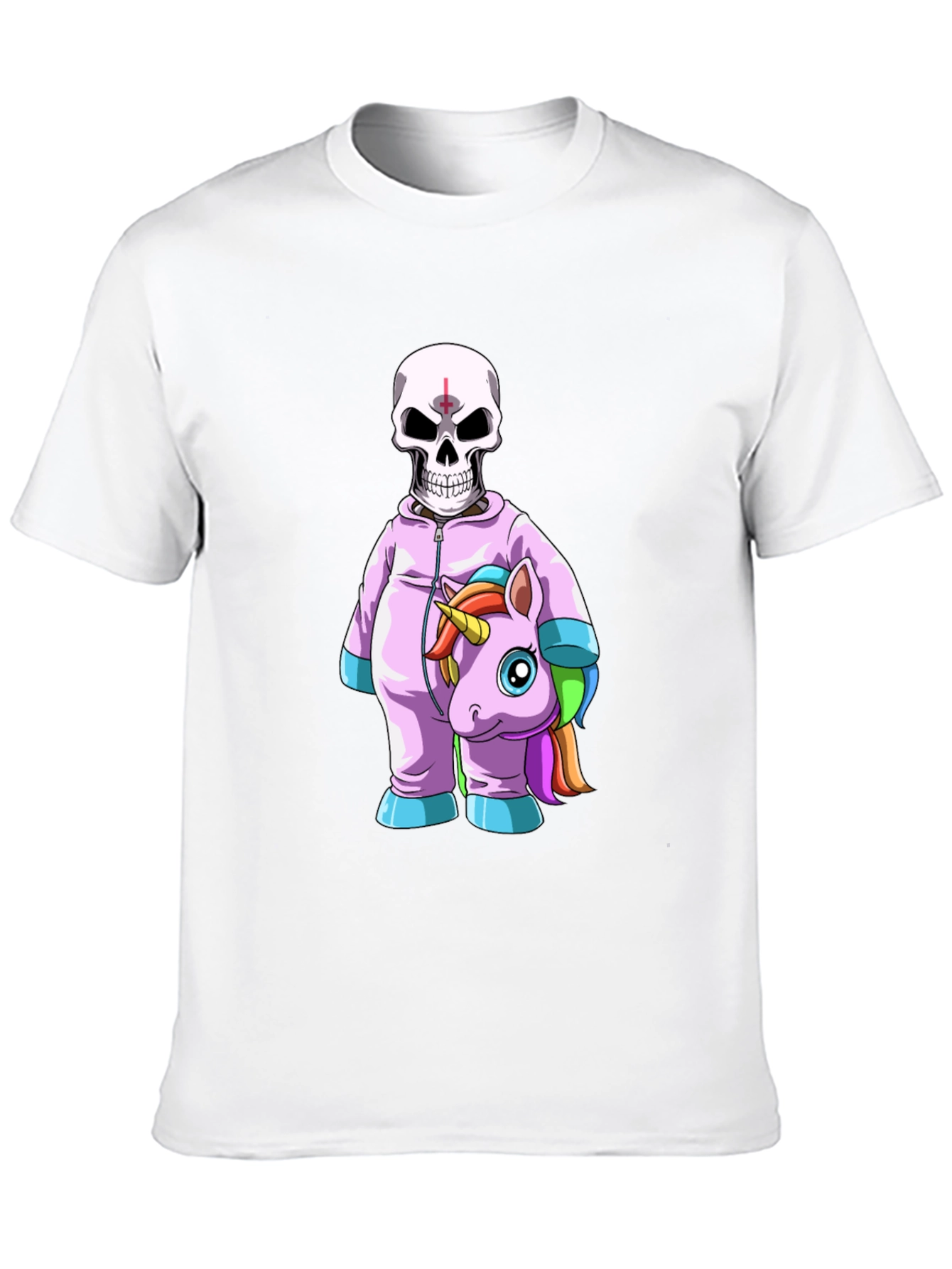 Skull & Unicorn Costume Graphic T-Shirt