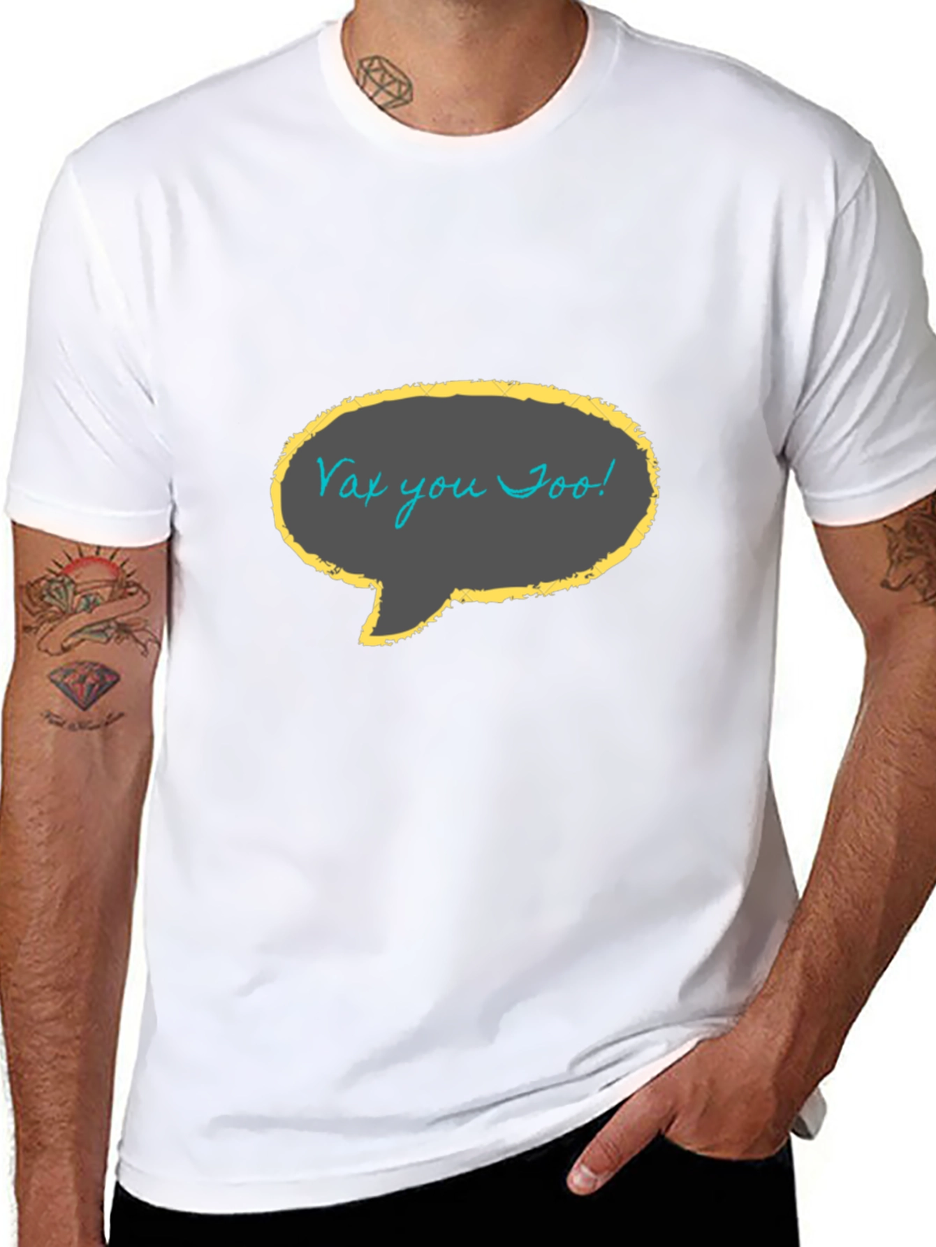 Vax You Too! Black Graphic T-Shirt