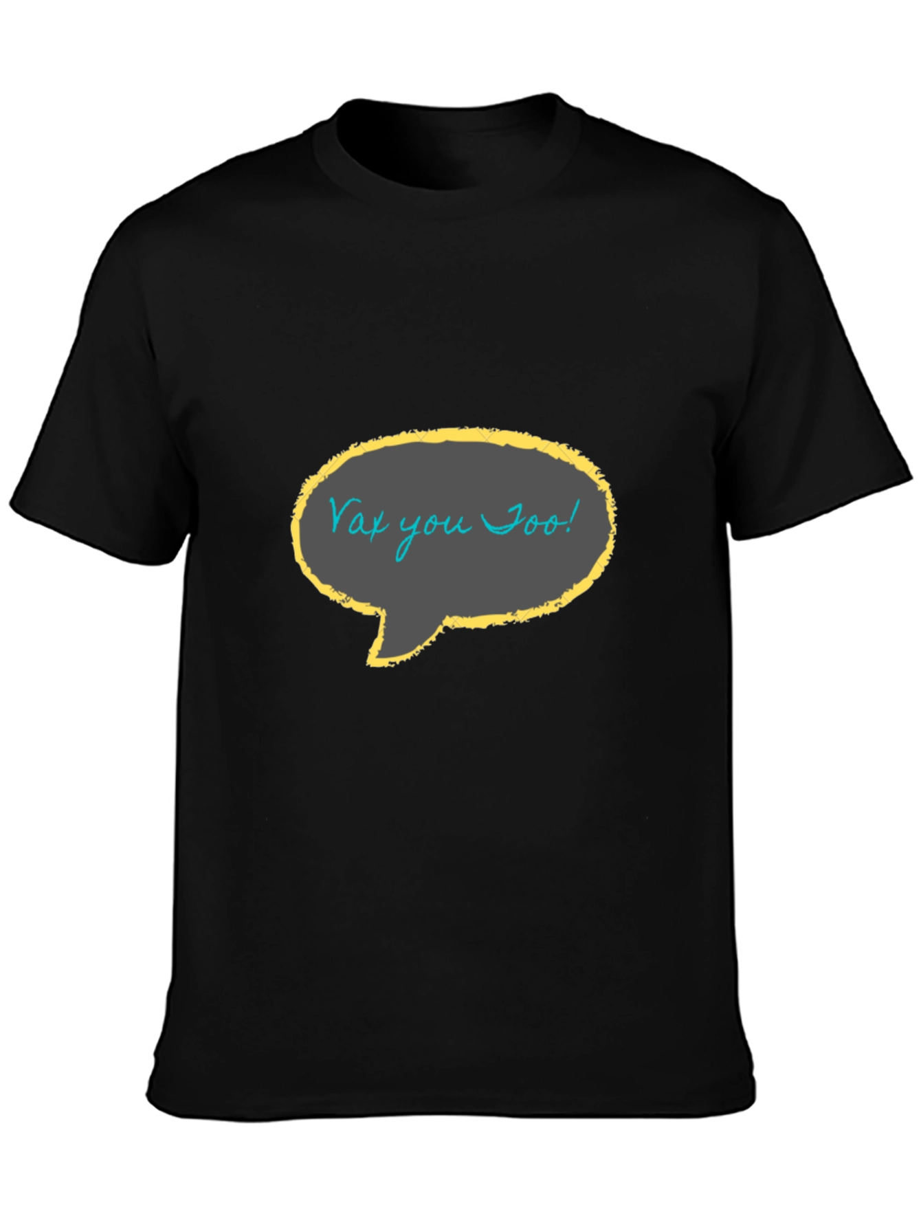 Vax You Too! Black Graphic T-Shirt