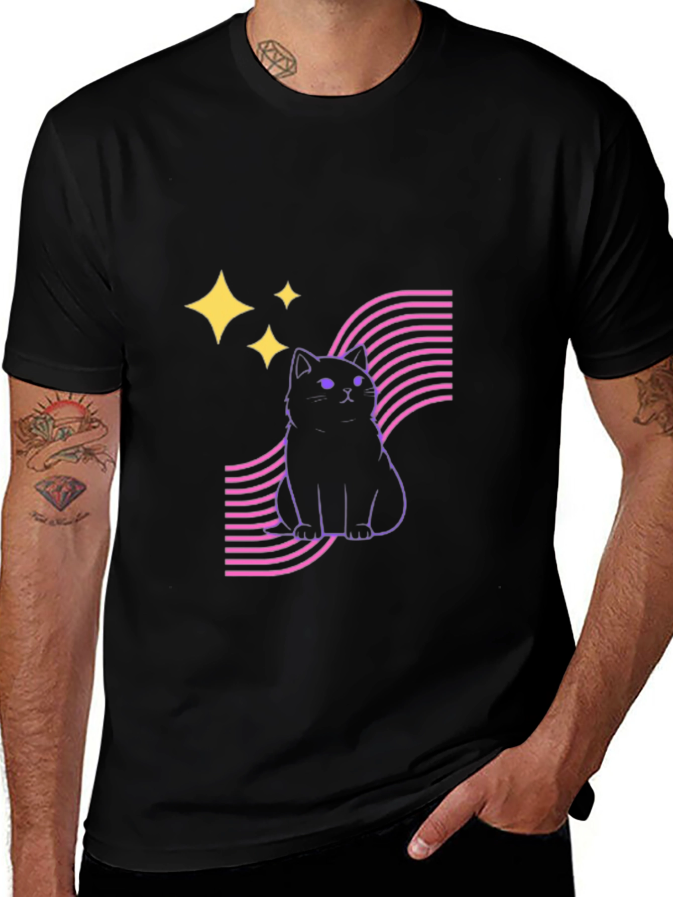Cool Cat Tee - Retro Style!