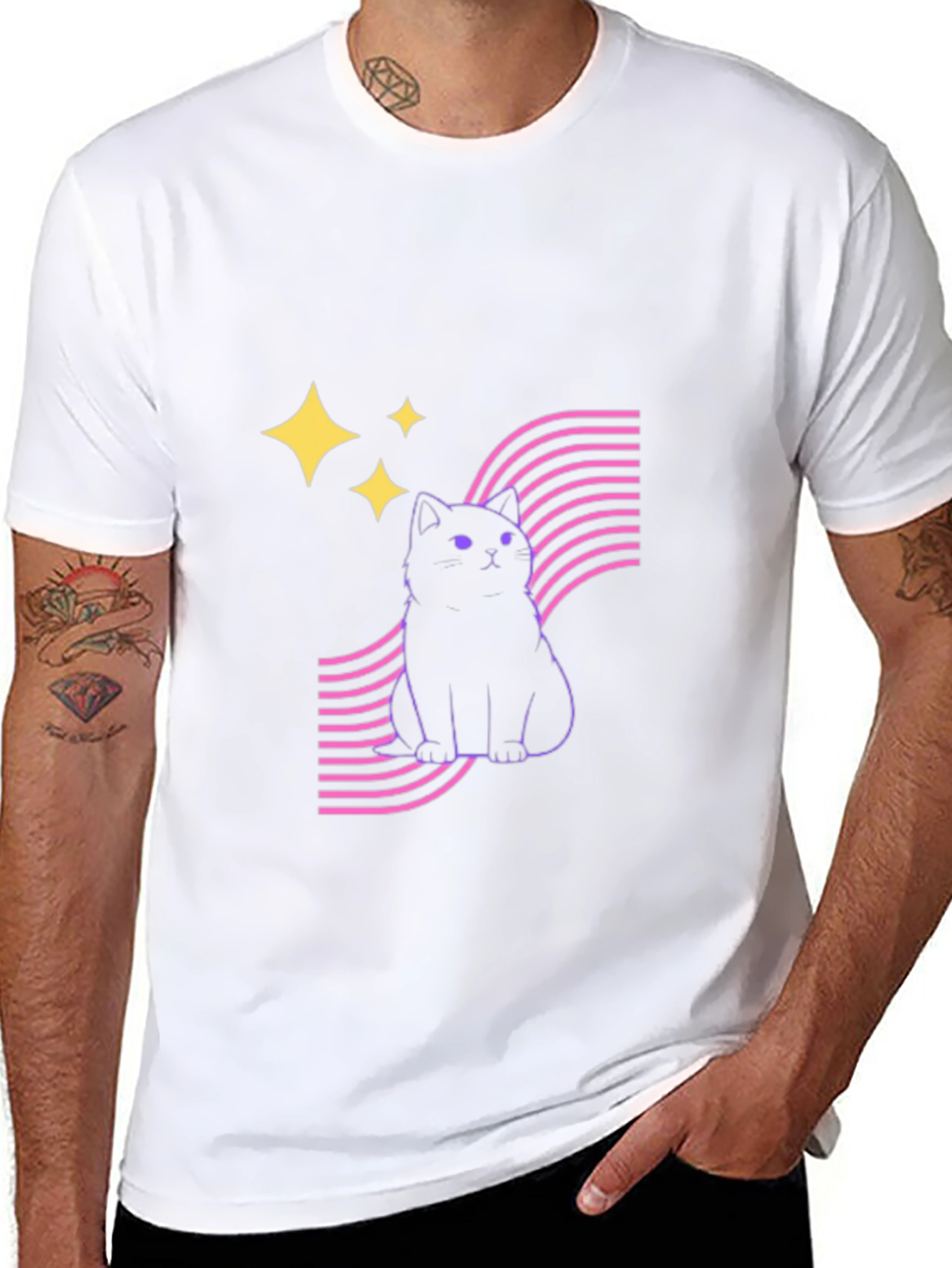 Cool Cat Tee - Retro Style!