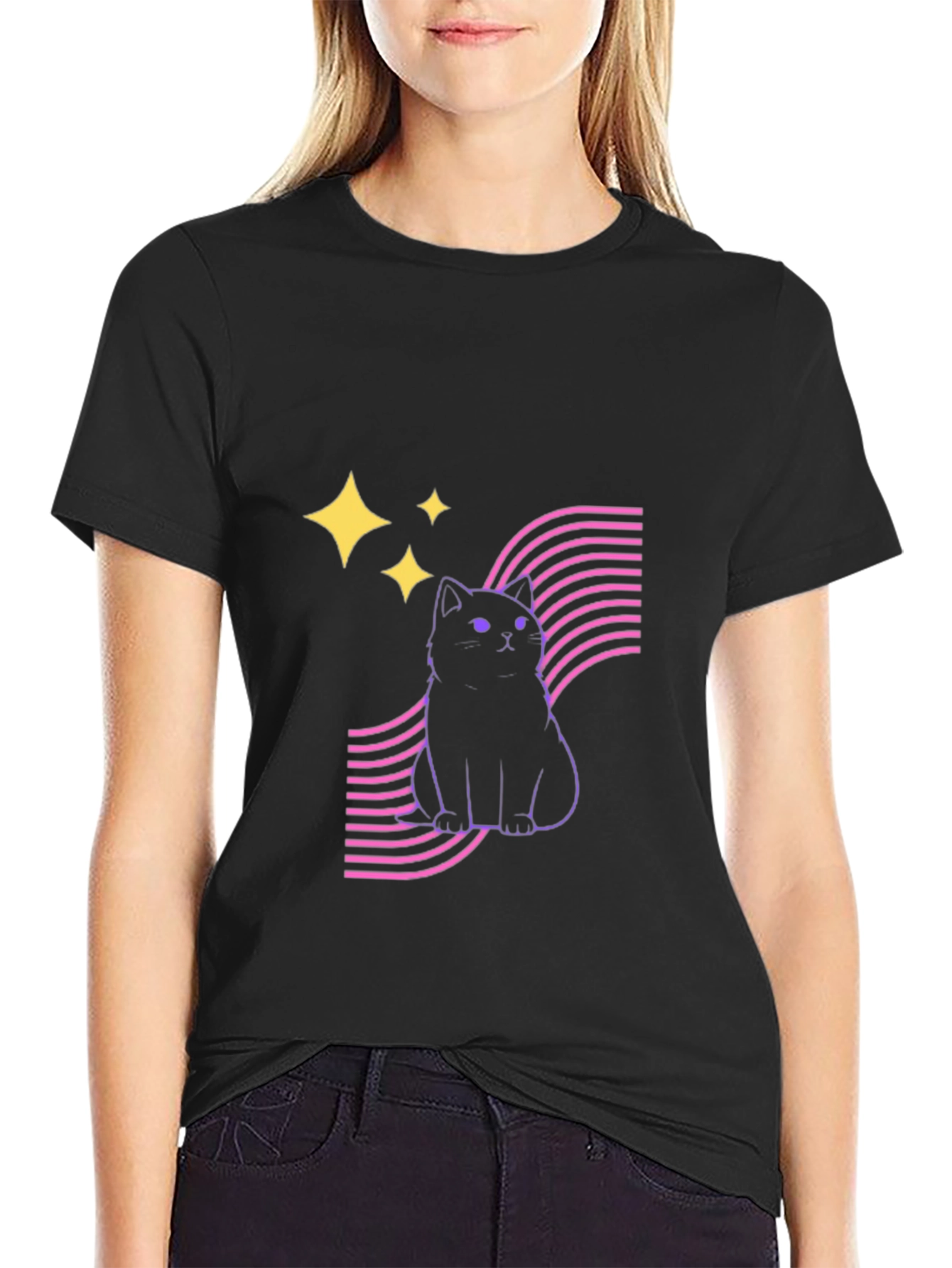 Cool Cat Tee - Retro Style!