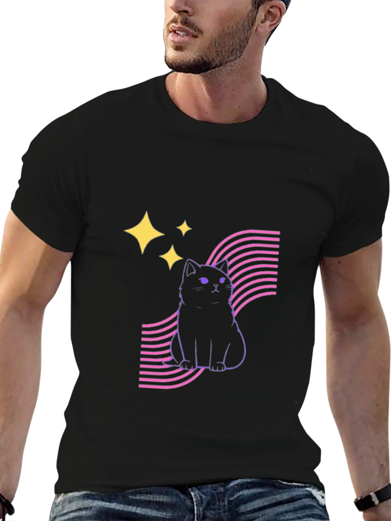 Cool Cat Tee - Retro Style!