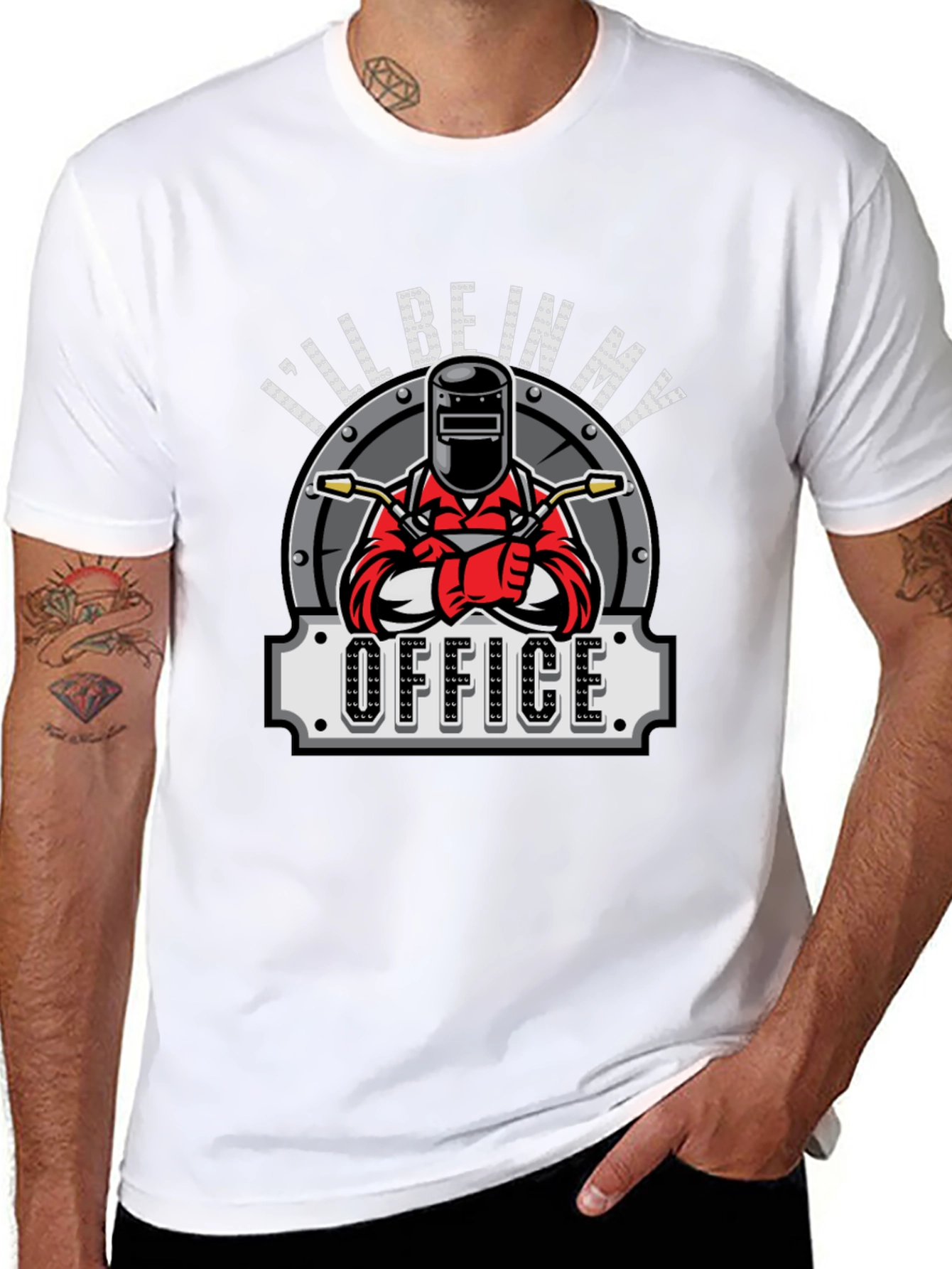 Welders Office Graphic T-Shirt - Black