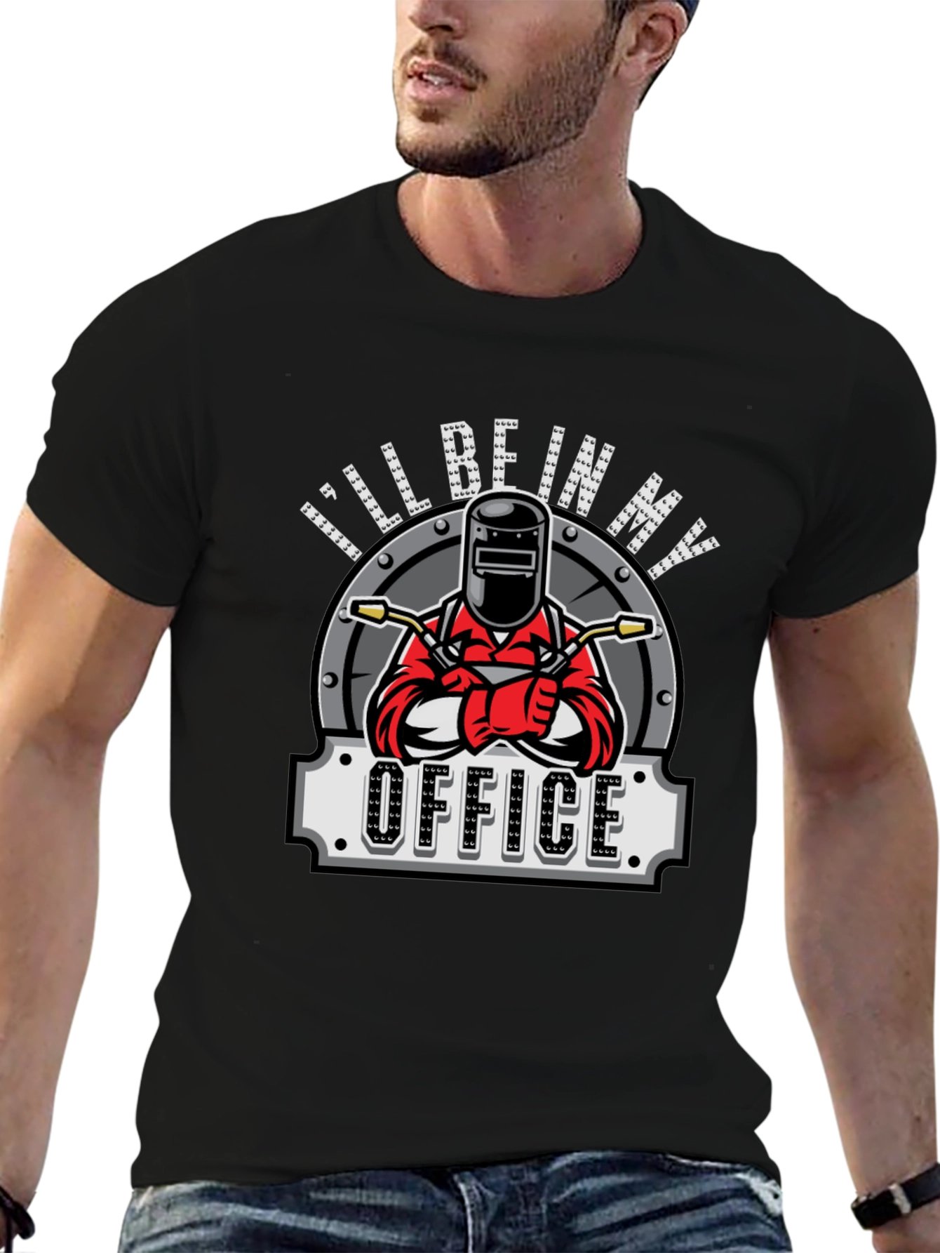 Welders Office Graphic T-Shirt - Black