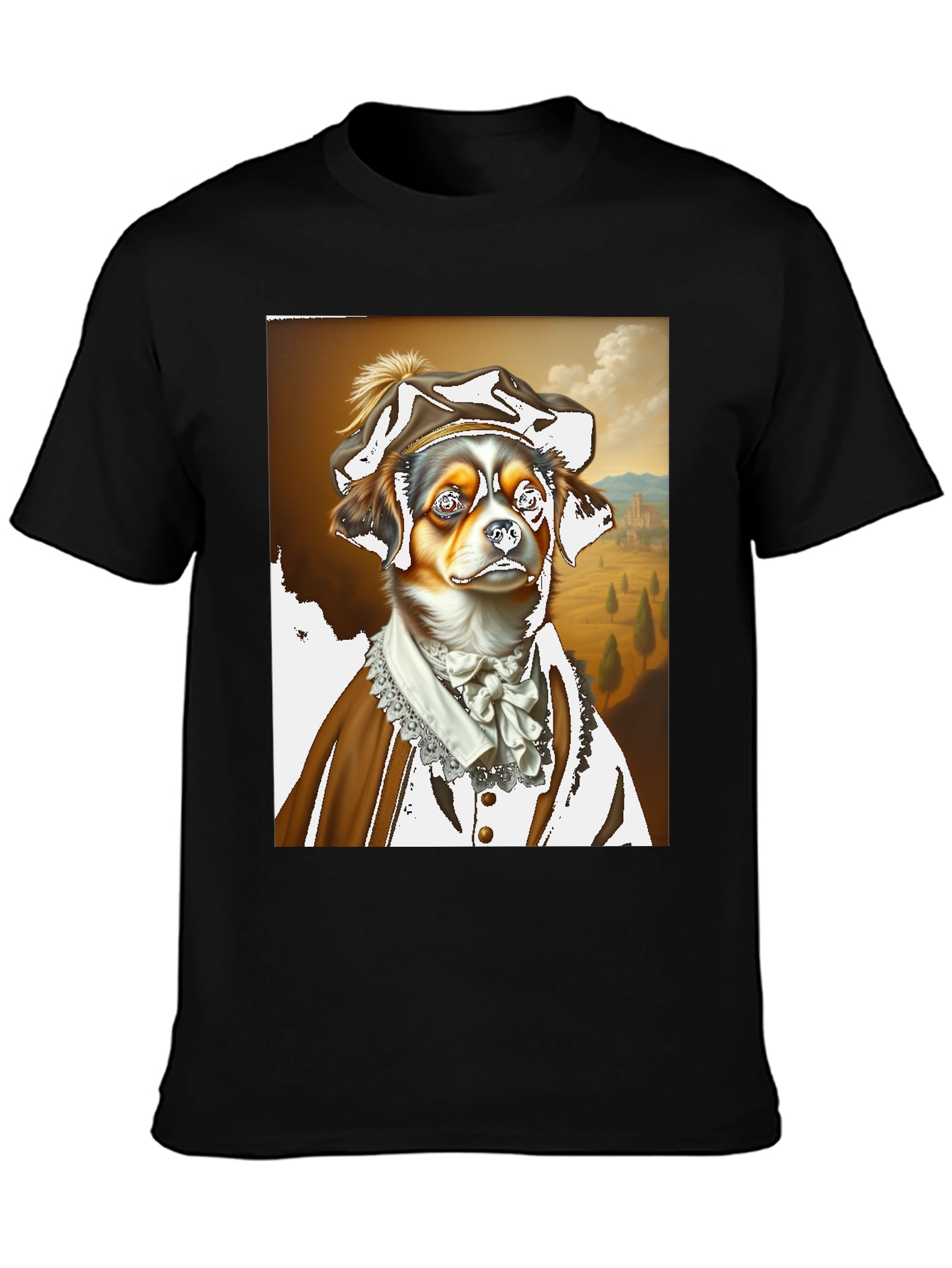Renaissance Dog T-Shirt - Funny Pet Portrait Tee