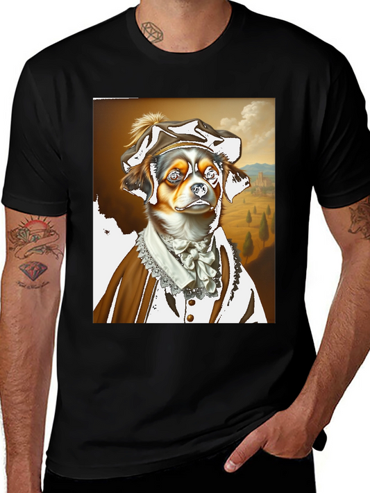 Renaissance Dog T-Shirt - Funny Pet Portrait Tee