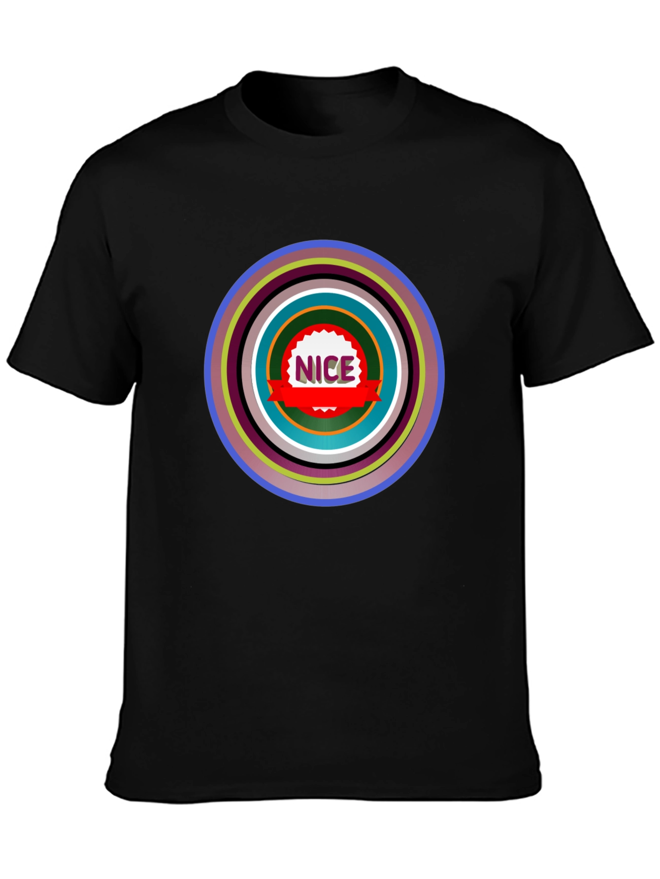 Nice Graphic Tee - Stylish Black Shirt