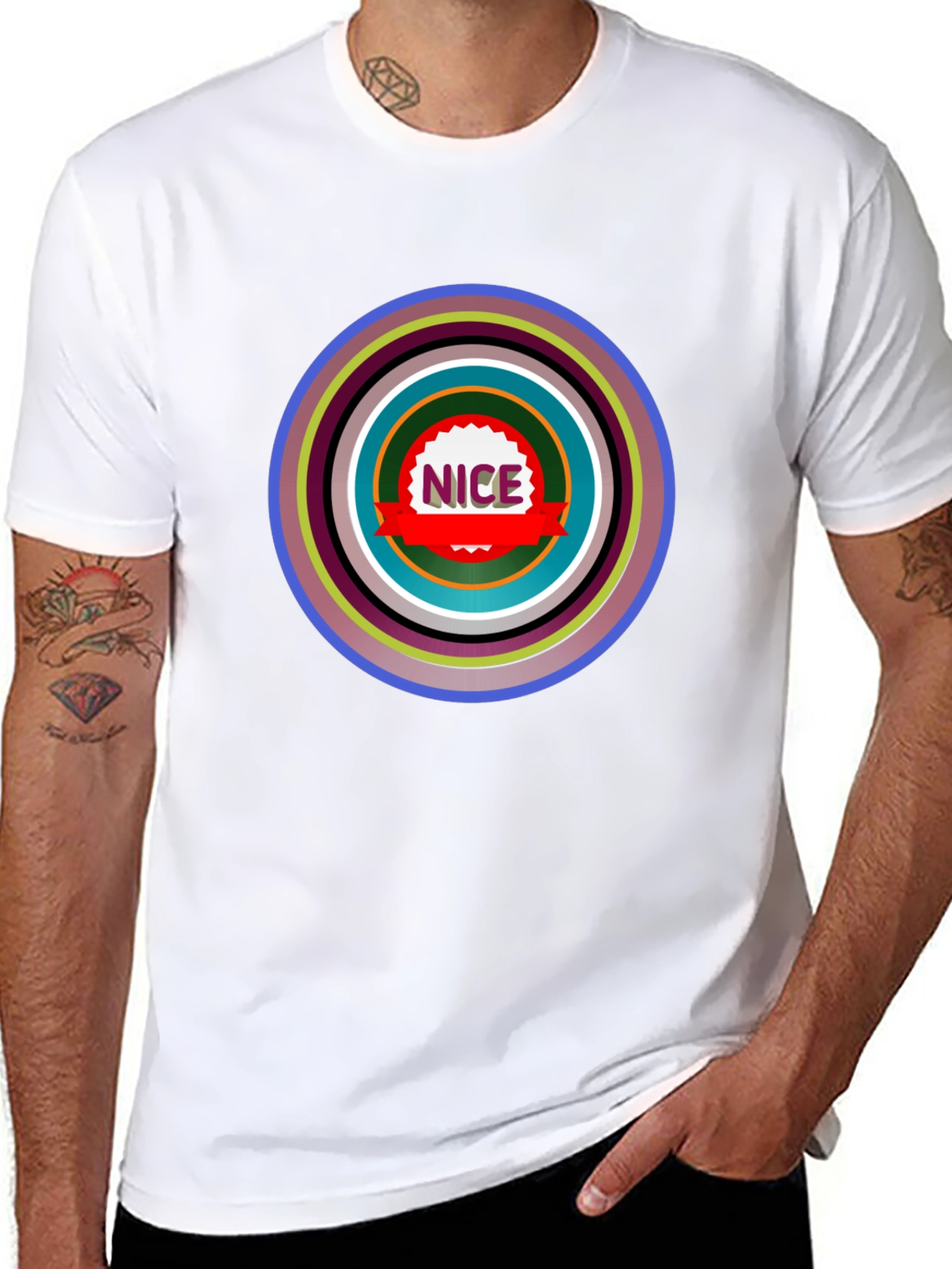 Nice Graphic Tee - Stylish Black Shirt