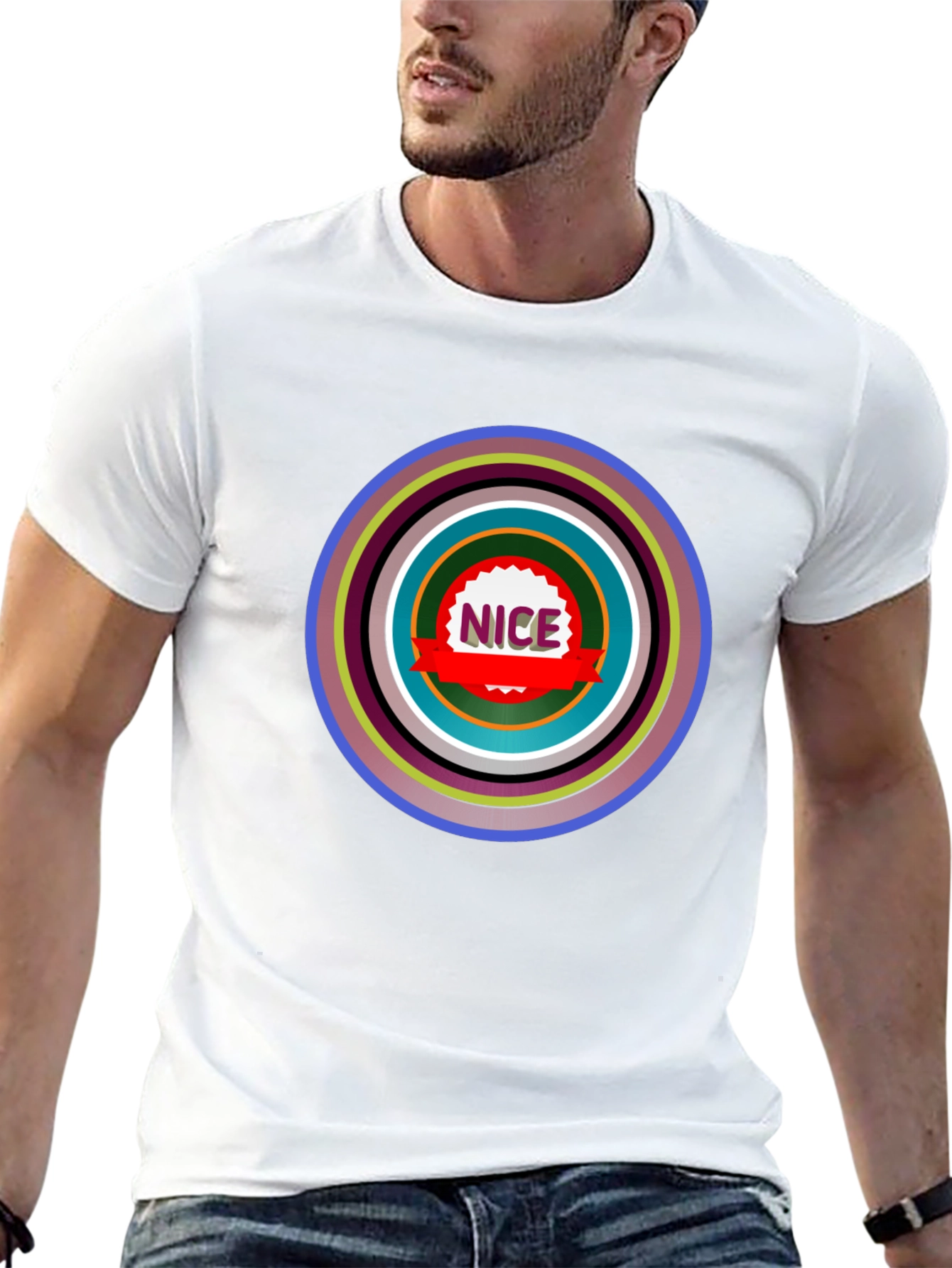 Nice Graphic Tee - Stylish Black Shirt