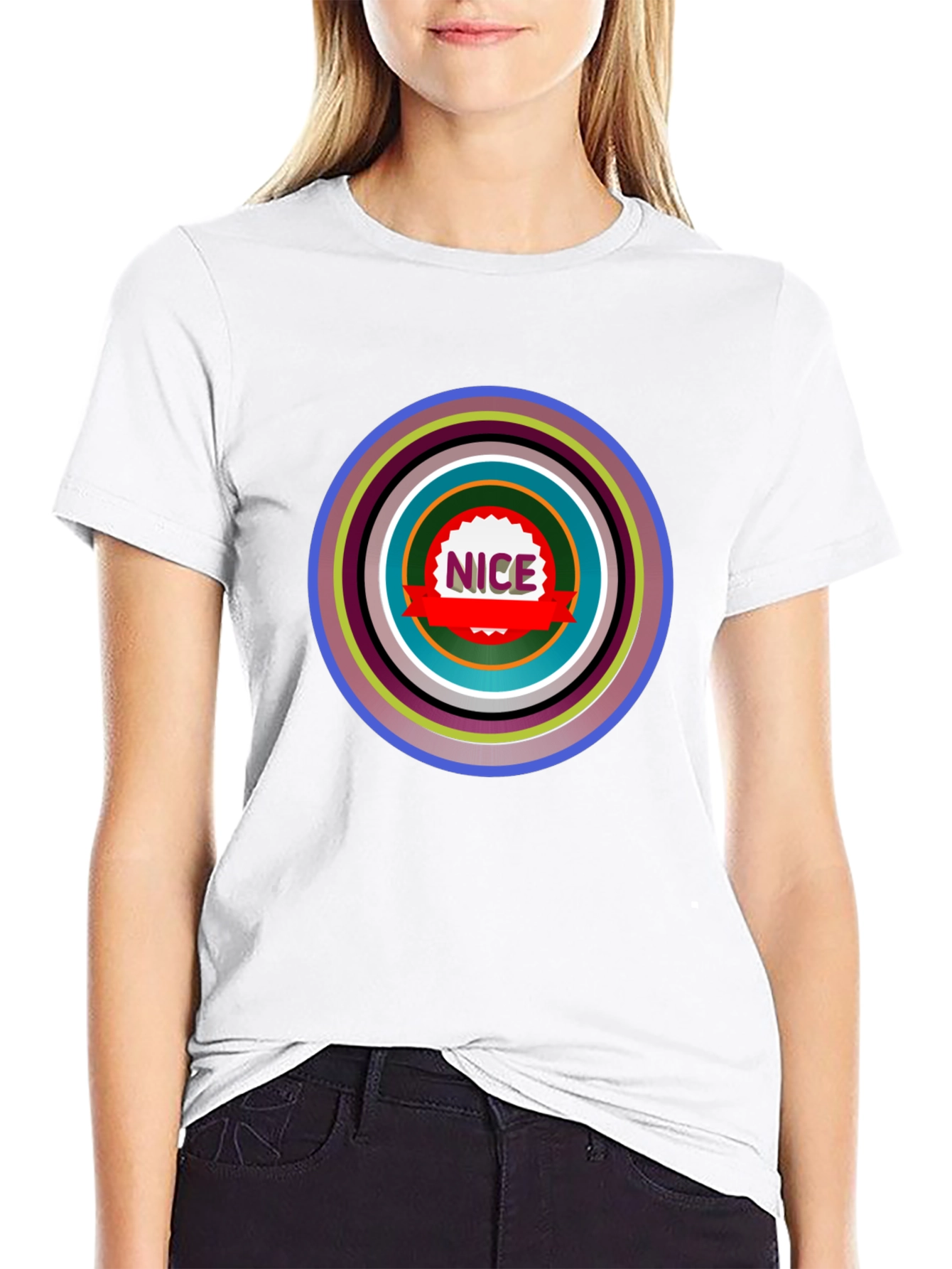 Nice Graphic Tee - Stylish Black Shirt