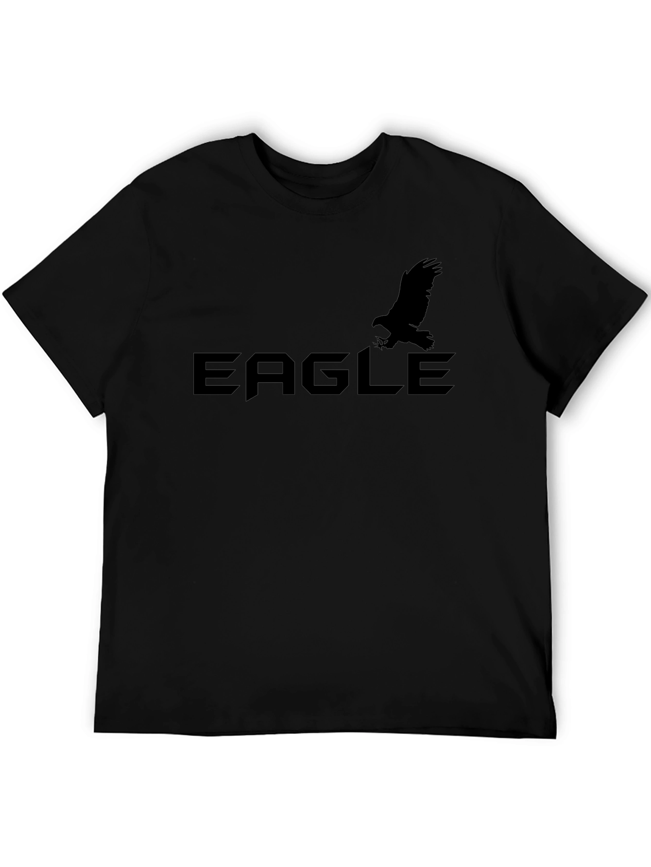 Eagle Graphic Black T-Shirt for Men