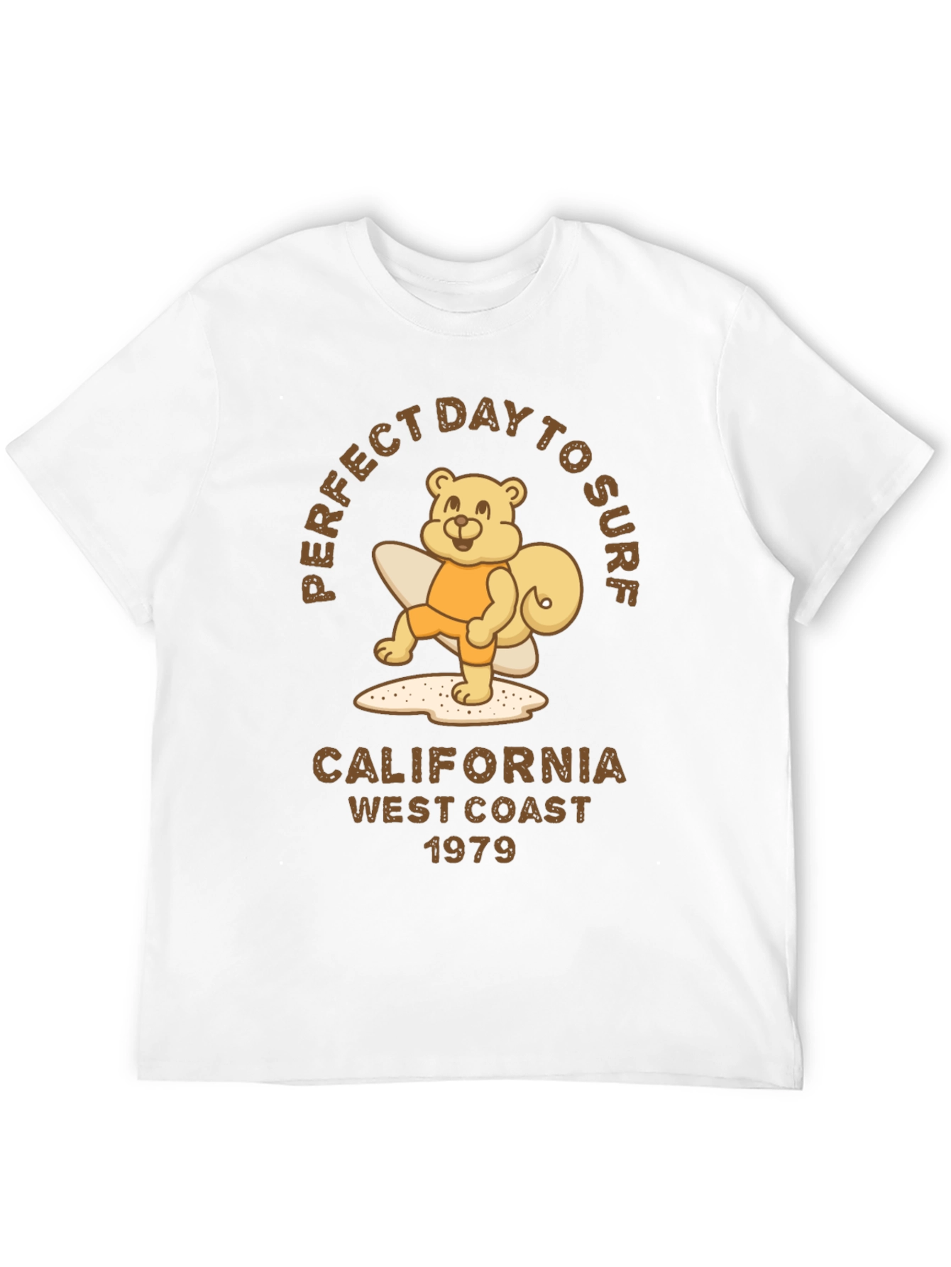 Perfect Day to Surf Bear Graphic Tee