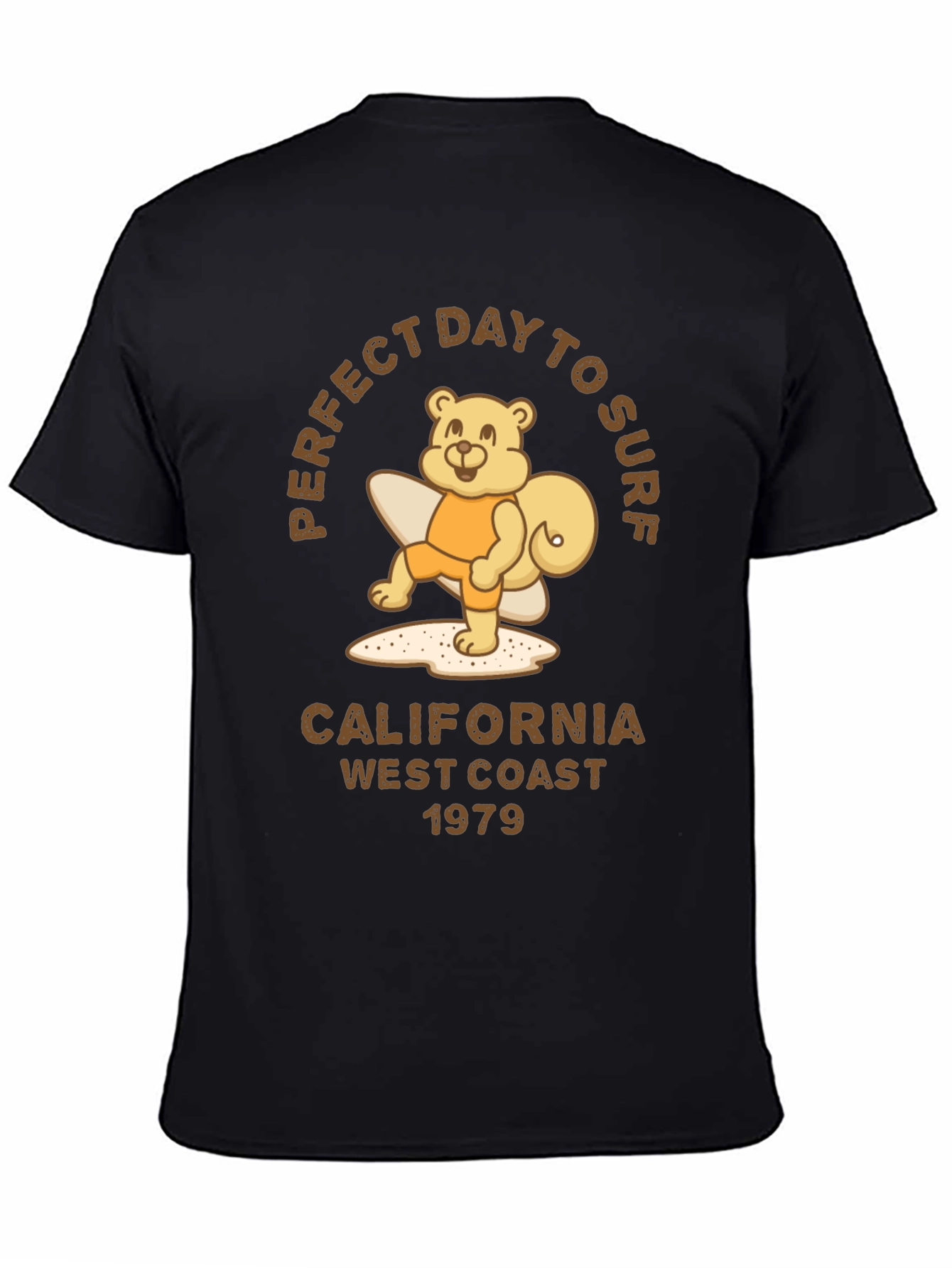 Perfect Day to Surf Bear Graphic Tee