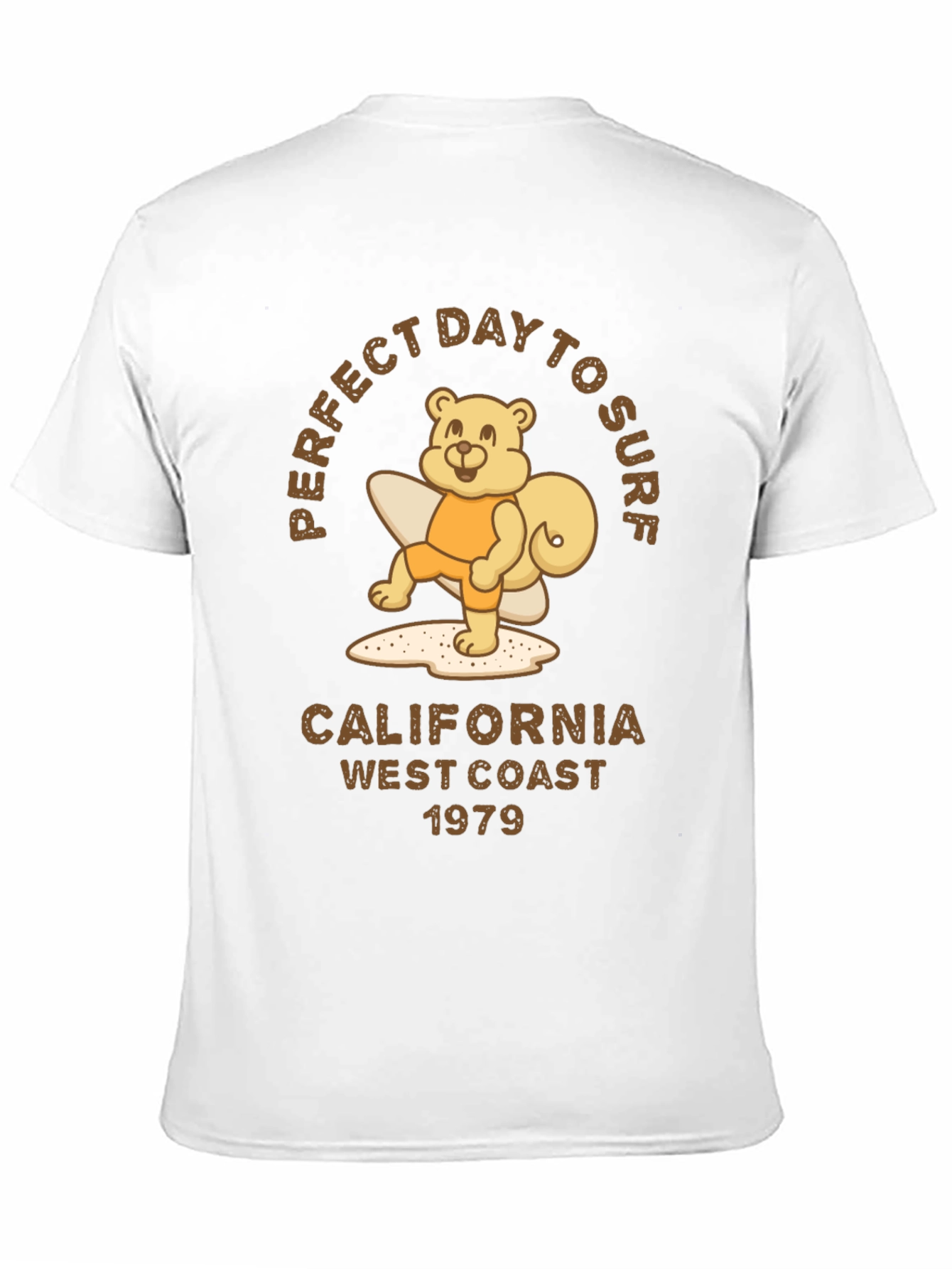 Perfect Day to Surf Bear Graphic Tee