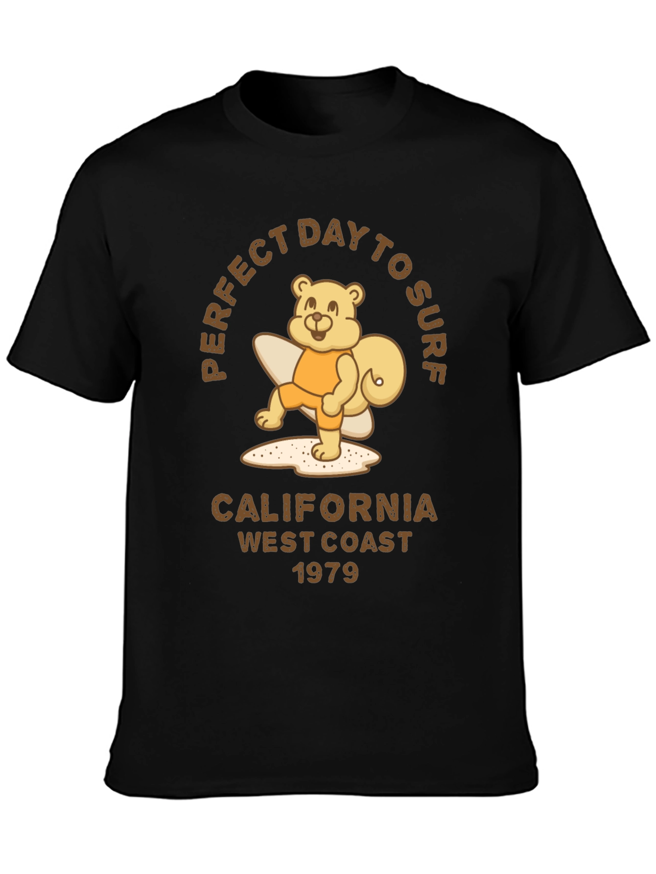 Perfect Day to Surf Bear Graphic Tee