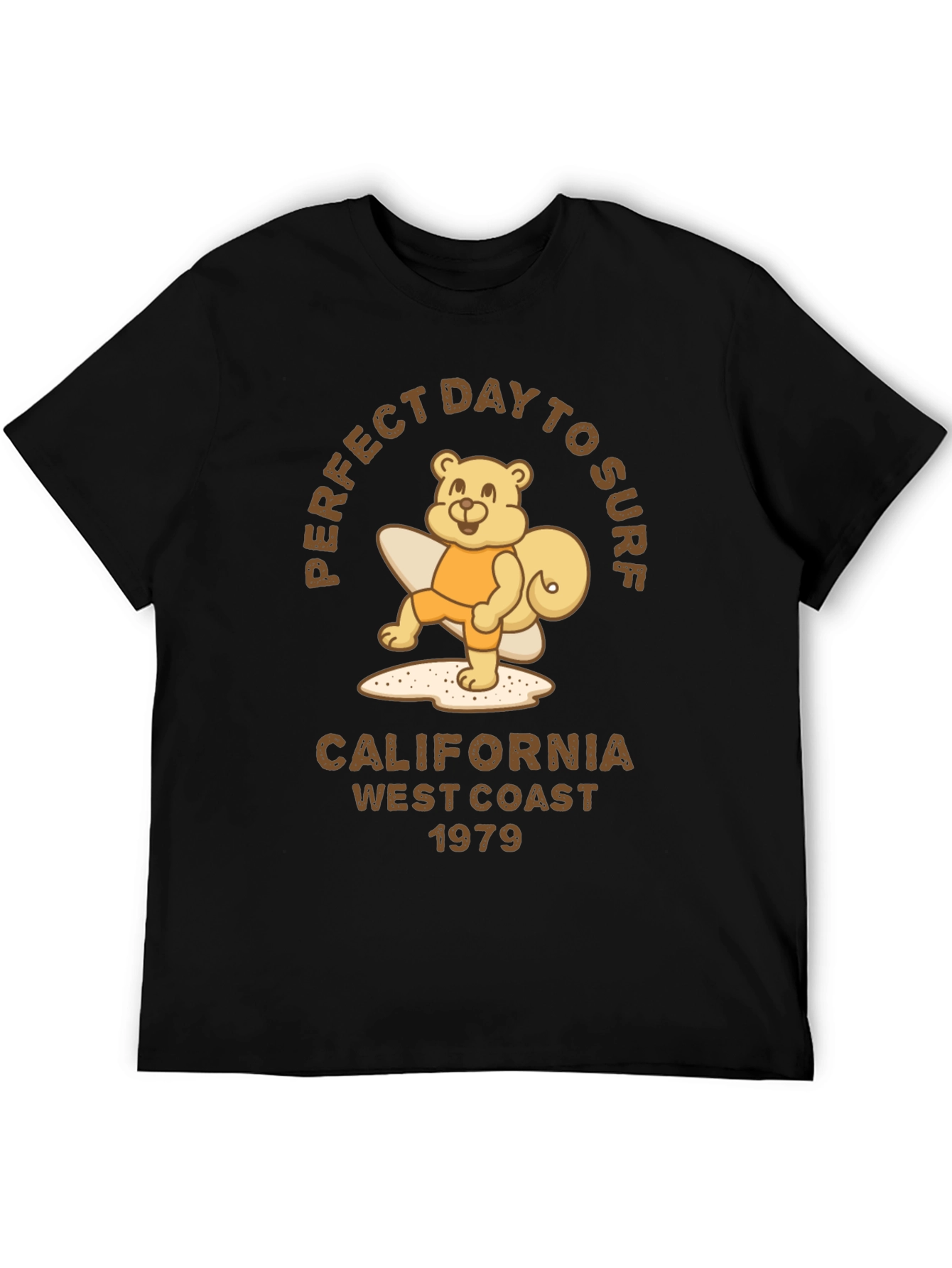 Perfect Day to Surf Bear Graphic Tee
