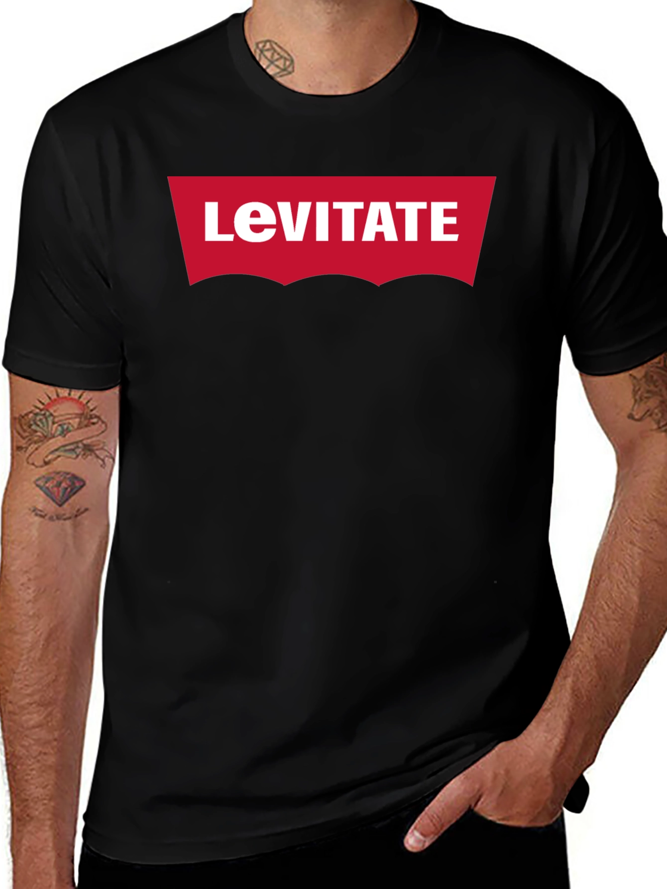 Levitate Graphic Tee - Mens Black T-Shirt